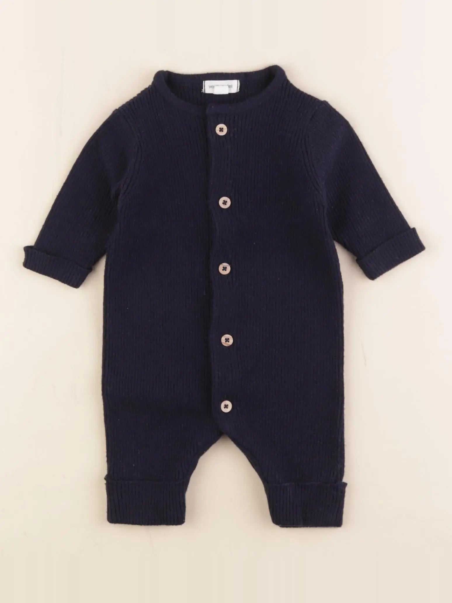 Vertbaudet - combinaison bleu - 1 mois