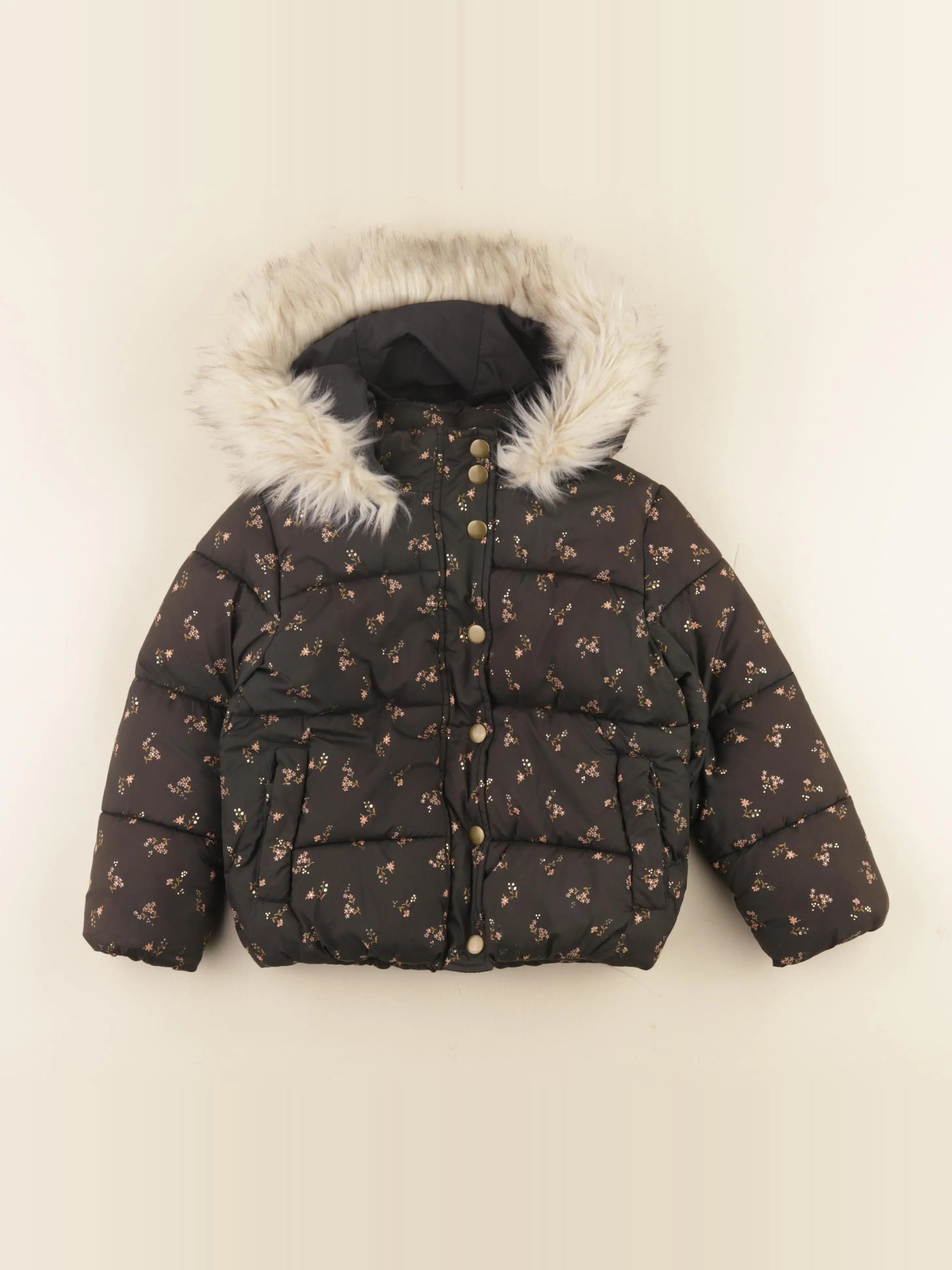 Vertbaudet - doudoune noir - 4 ans