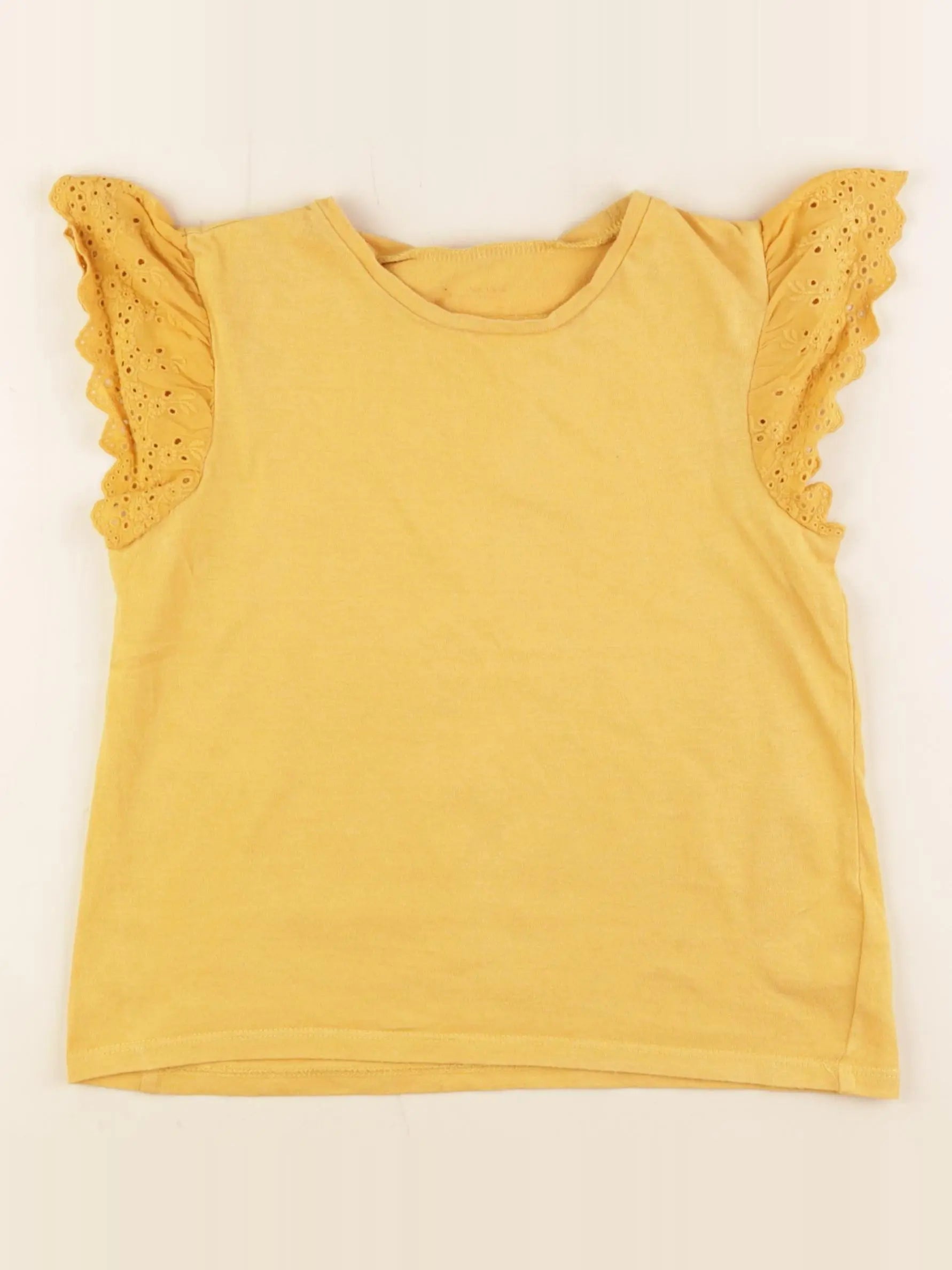 Vertbaudet - tee-shirt jaune - 8 ans