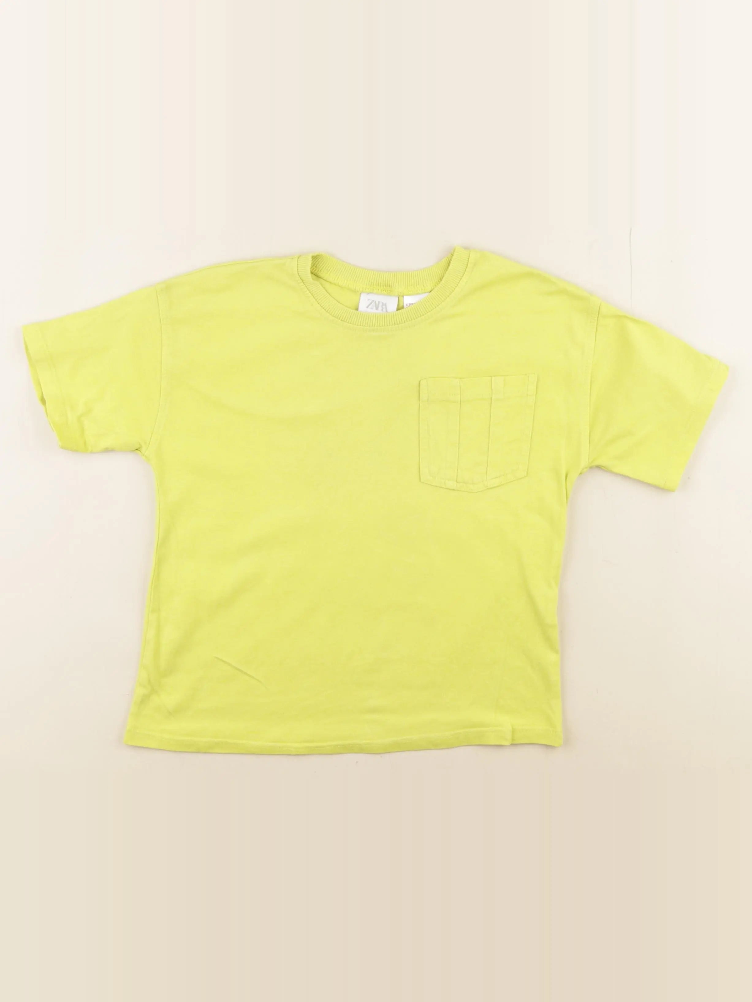 Zara - tee-shirt jaune - 3/4 ans