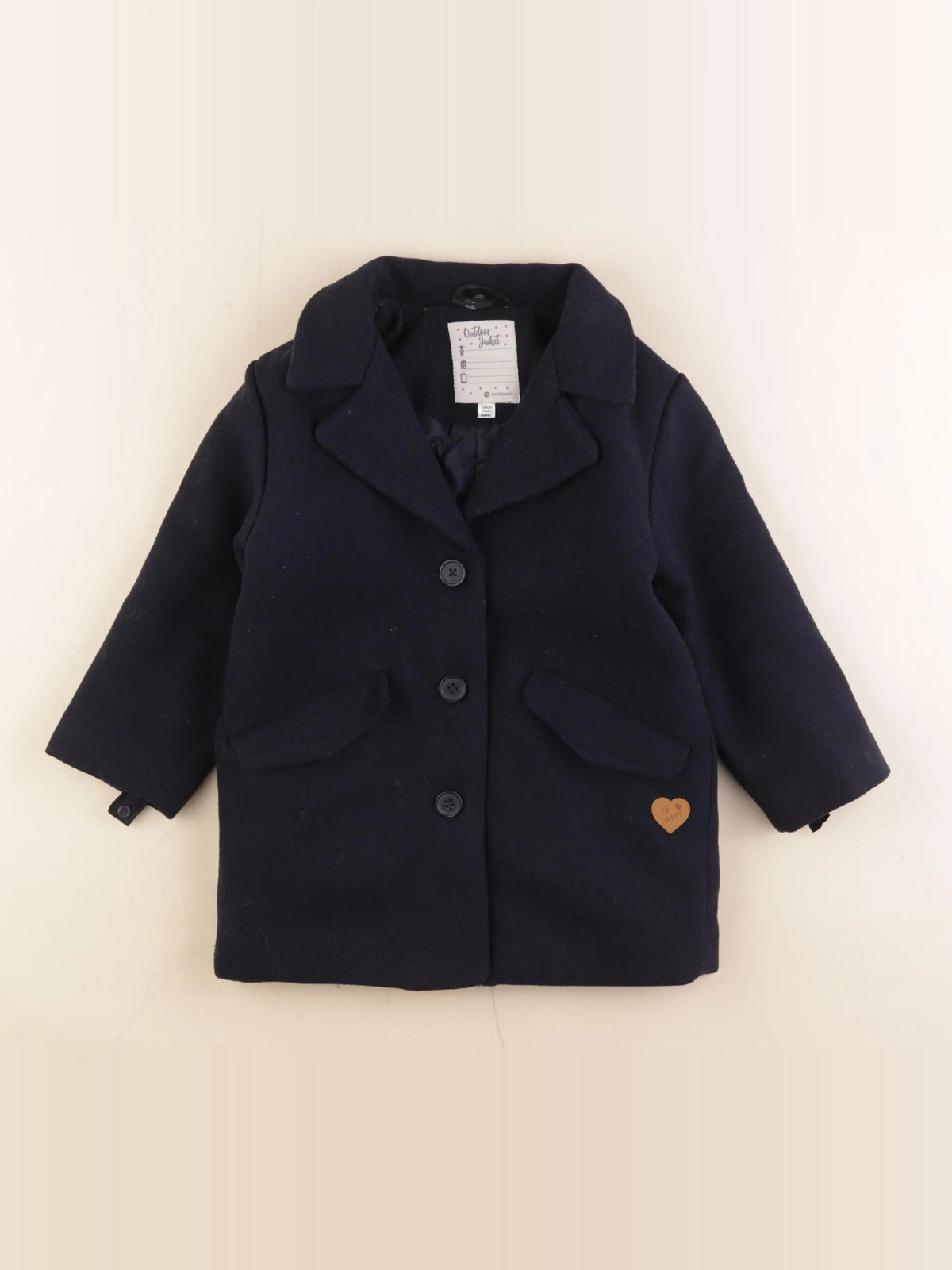 Vertbaudet - manteau bleu - 4 ans