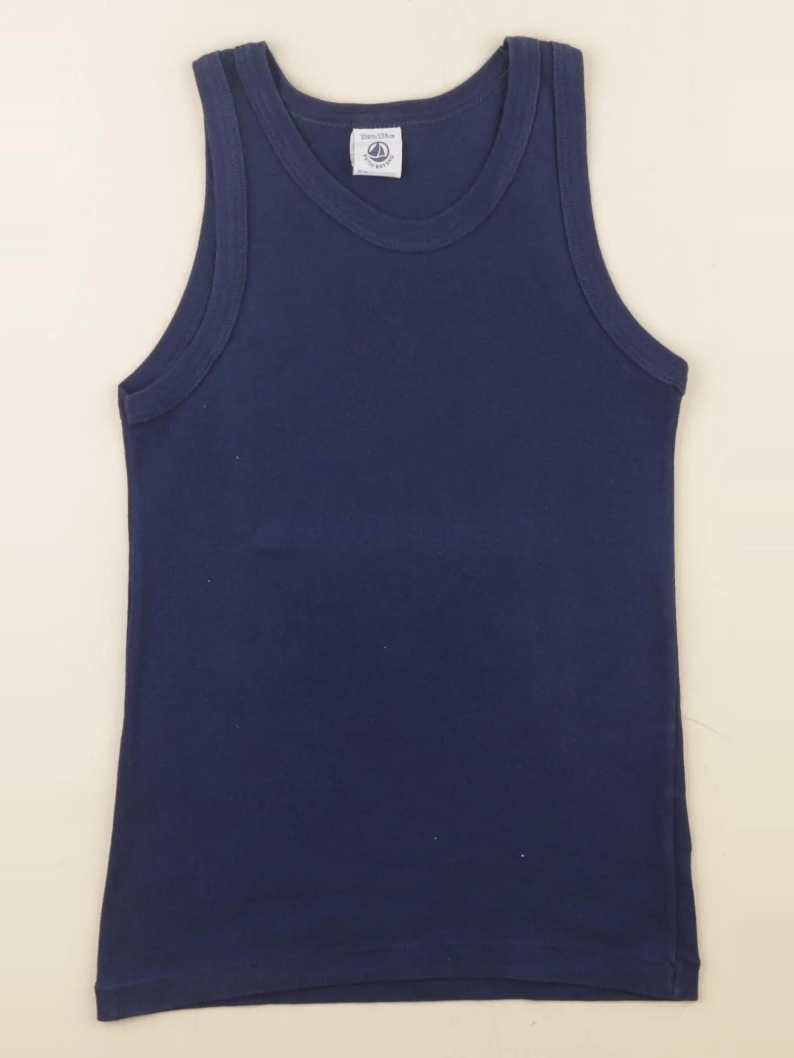 Petit Bateau - débardeur bleu - 10 ans