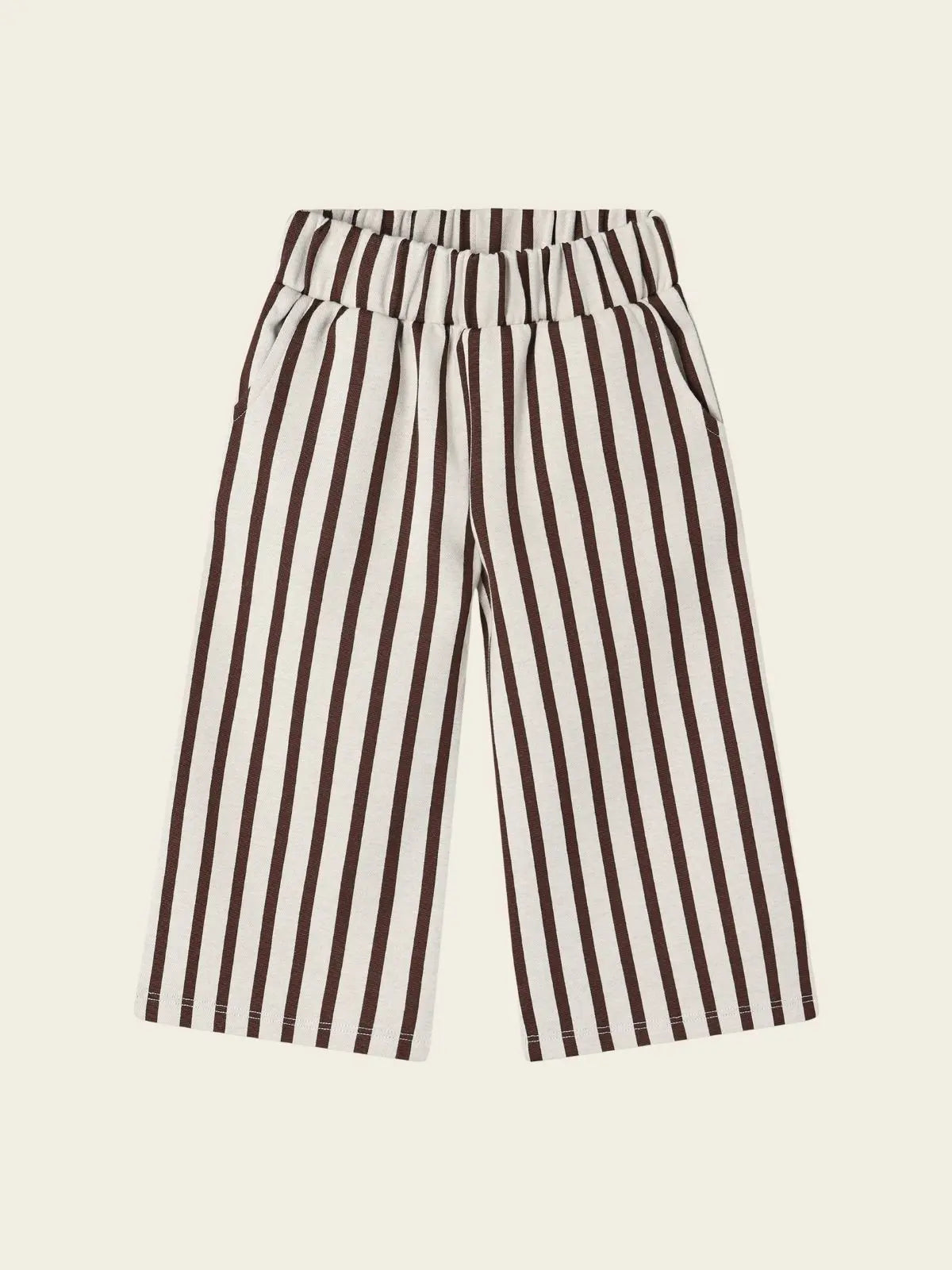 Pantalon blanc, marron