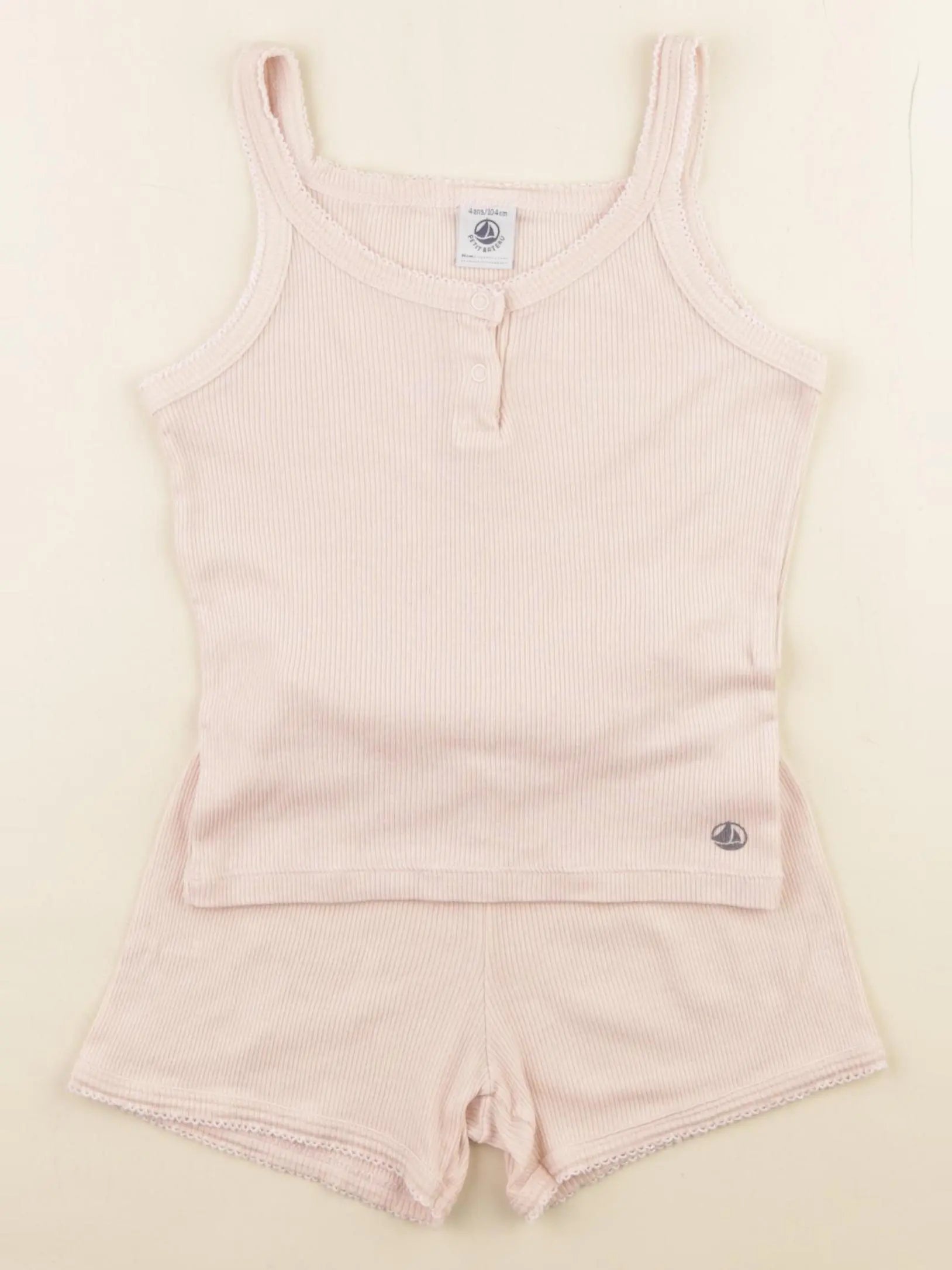 Petit Bateau - pyjama coton rose - 4 ans