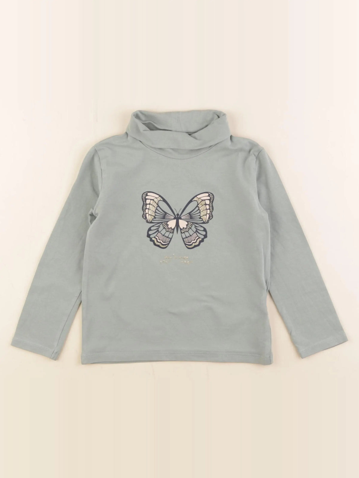 Vertbaudet - sous-pull vert - 4 ans