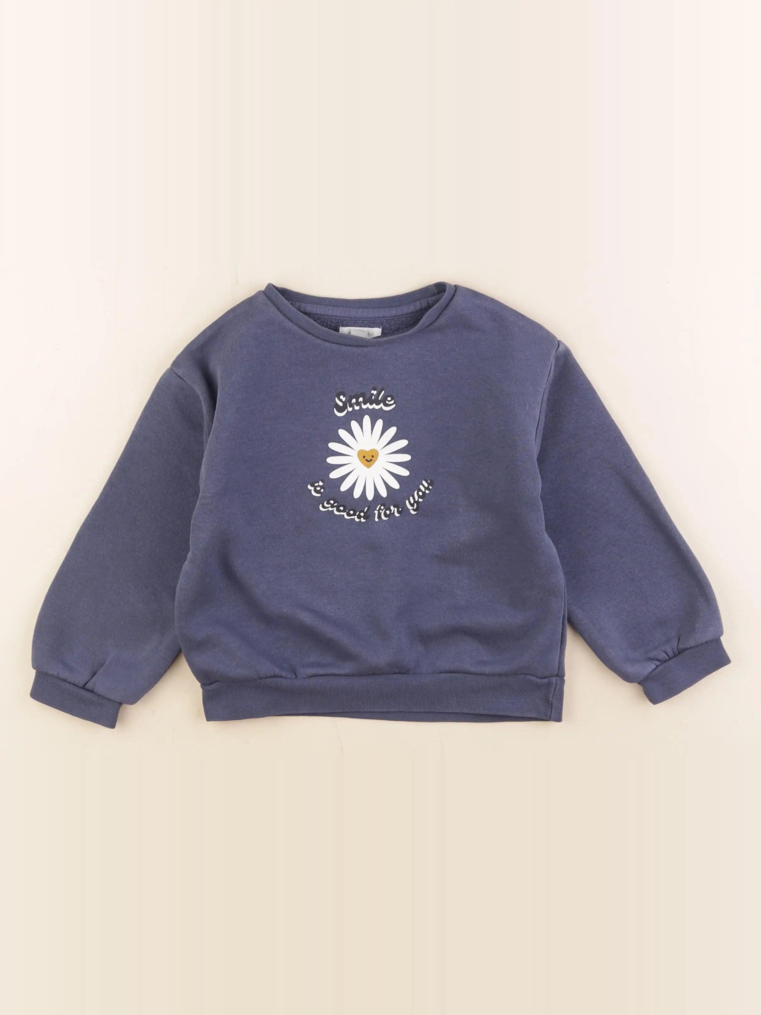 Vertbaudet - sweat bleu - 4 ans
