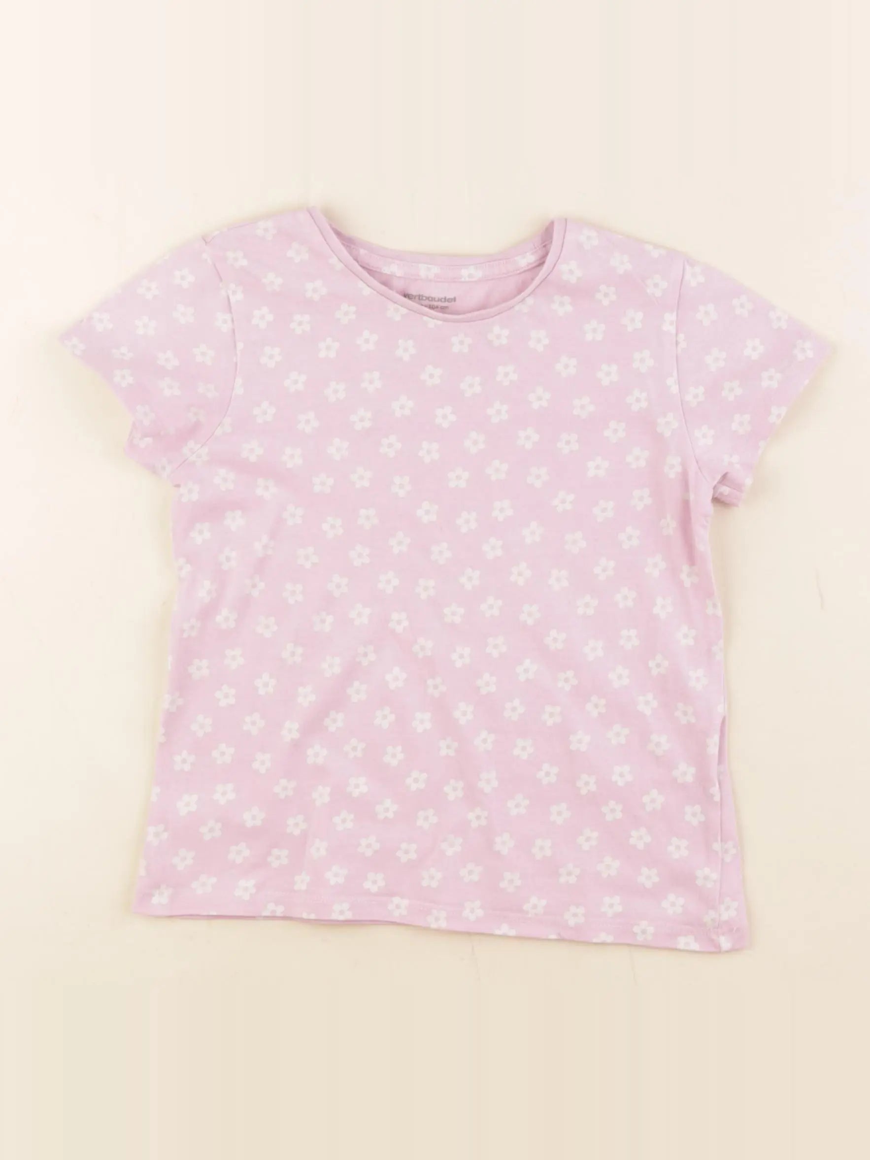 Vertbaudet - tee-shirt rose - 4 ans