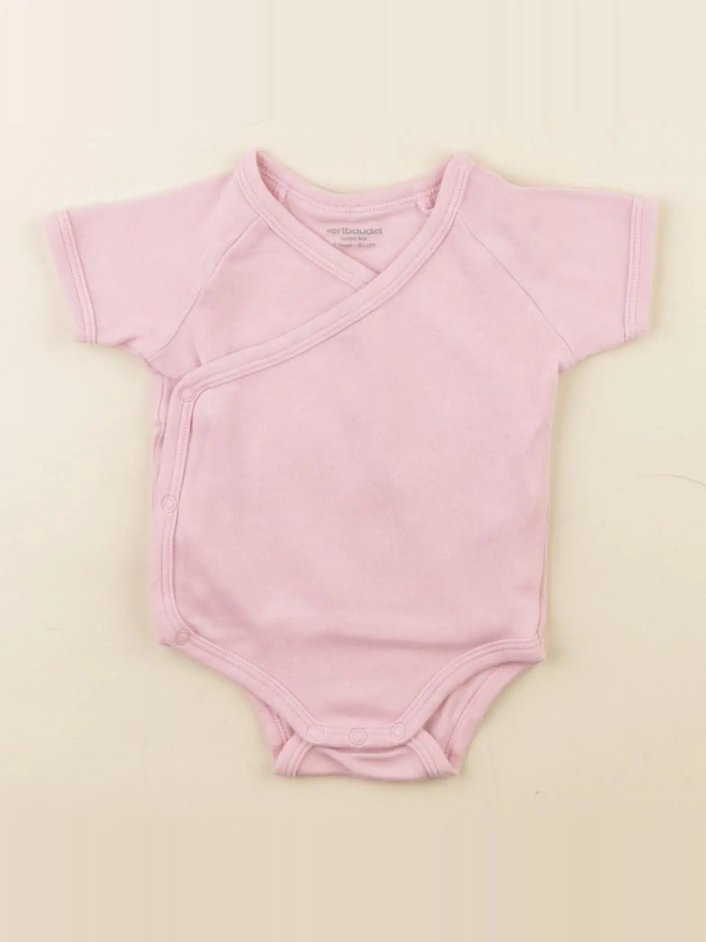Vertbaudet - body rose - 3 mois