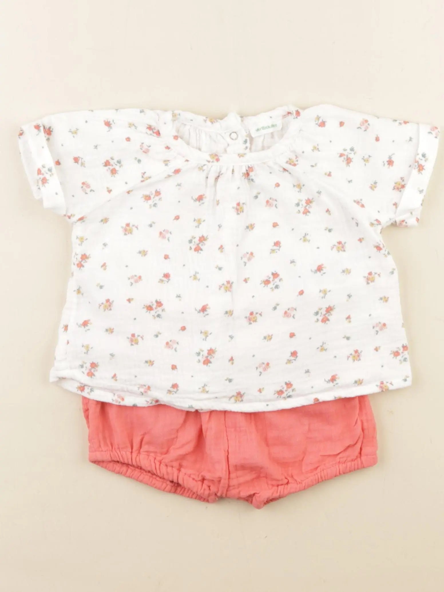 Vertbaudet - ensemble multicolore - 6 mois