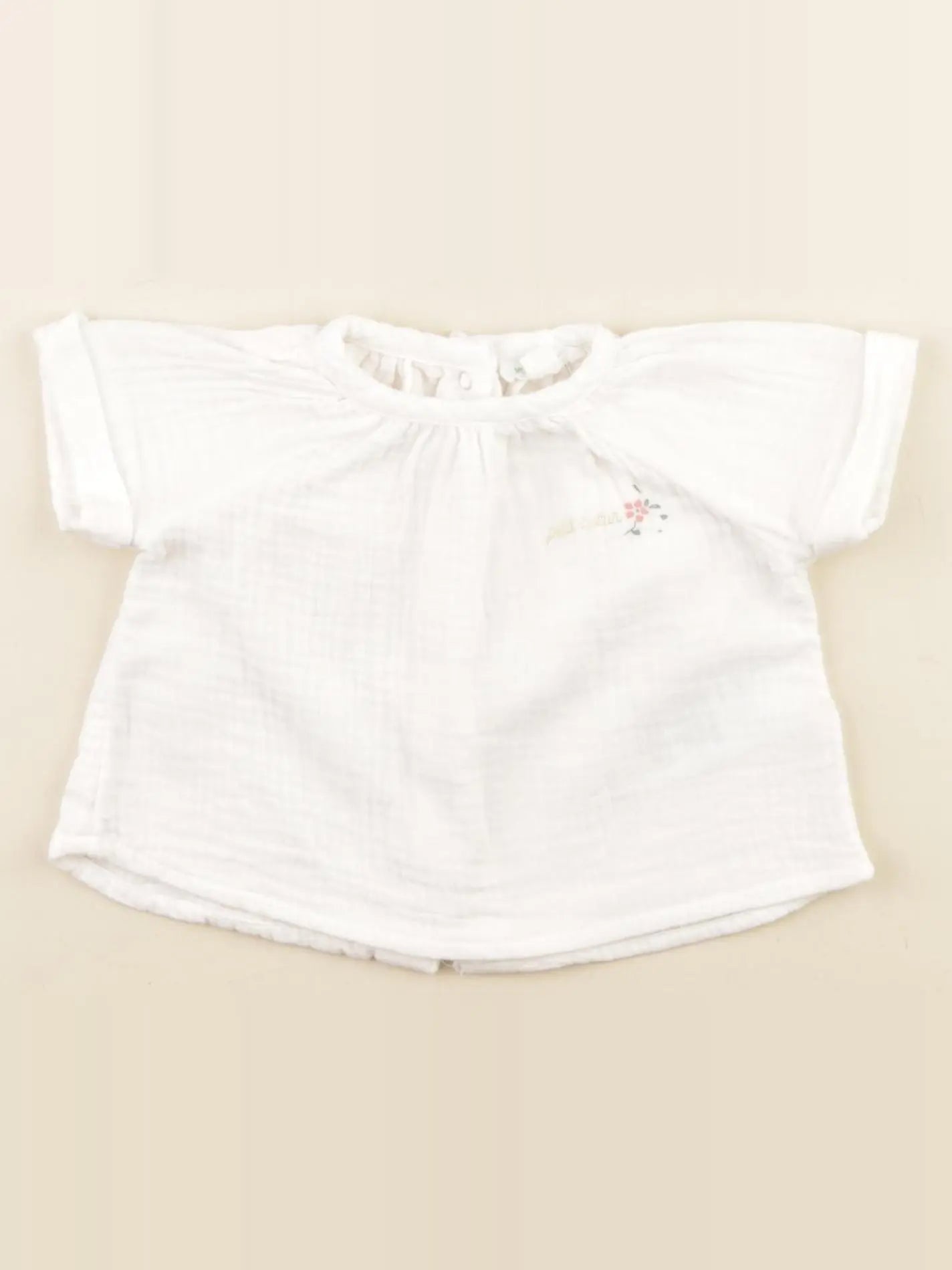 Vertbaudet - blouse blanc - 3 mois