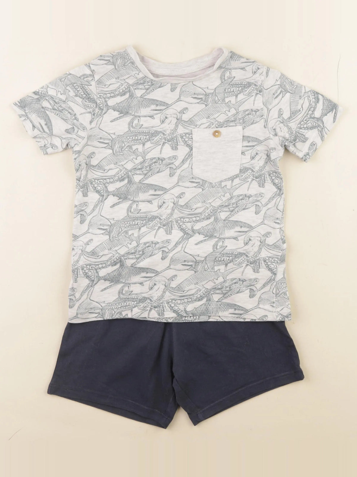 Vertbaudet - pyjama coton multicolore - 4 ans