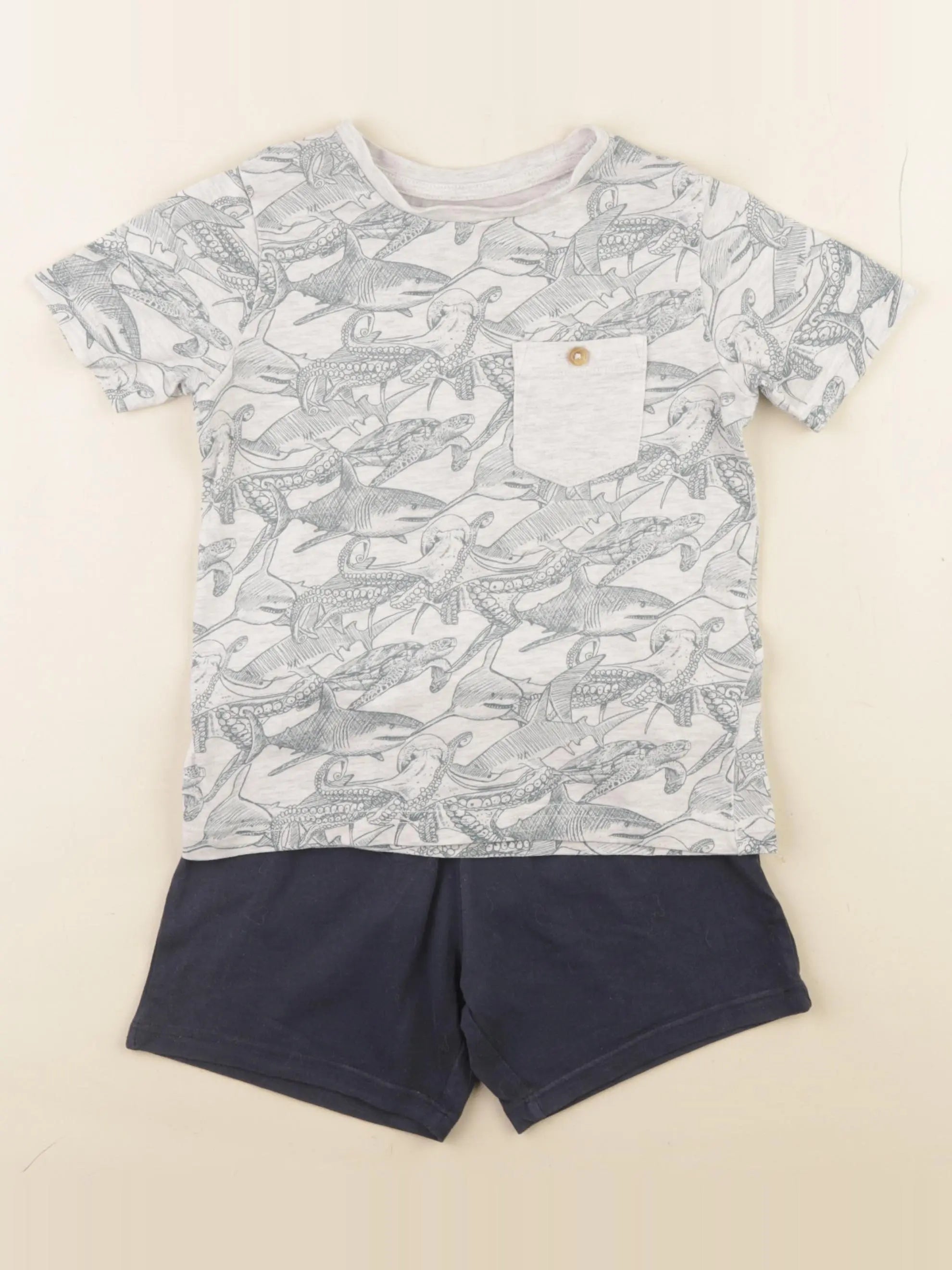 Vertbaudet - pyjama coton multicolore - 4 ans