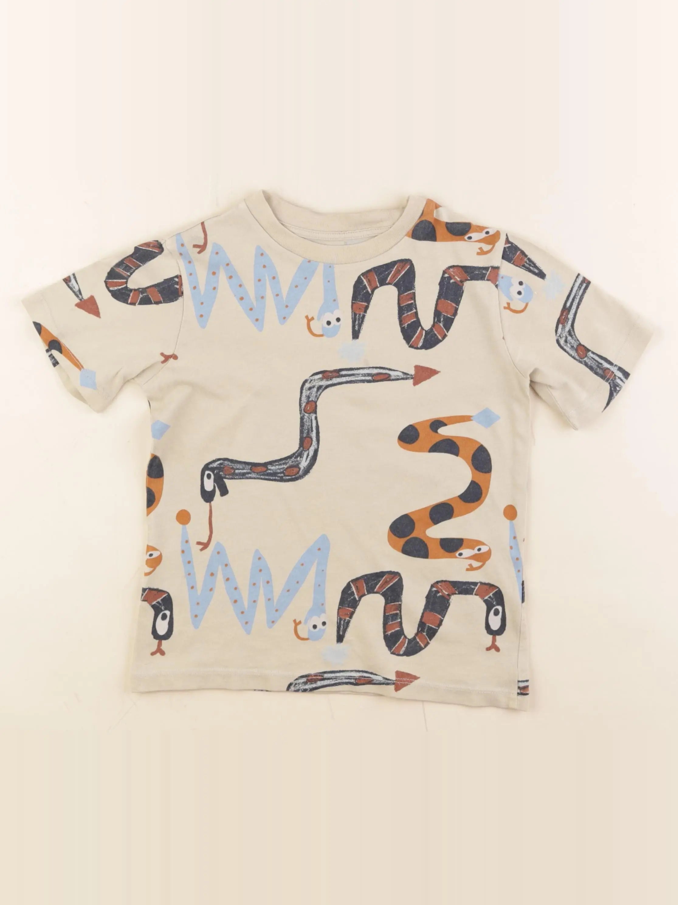 H&M - tee-shirt beige, multicolore - 4/6 ans