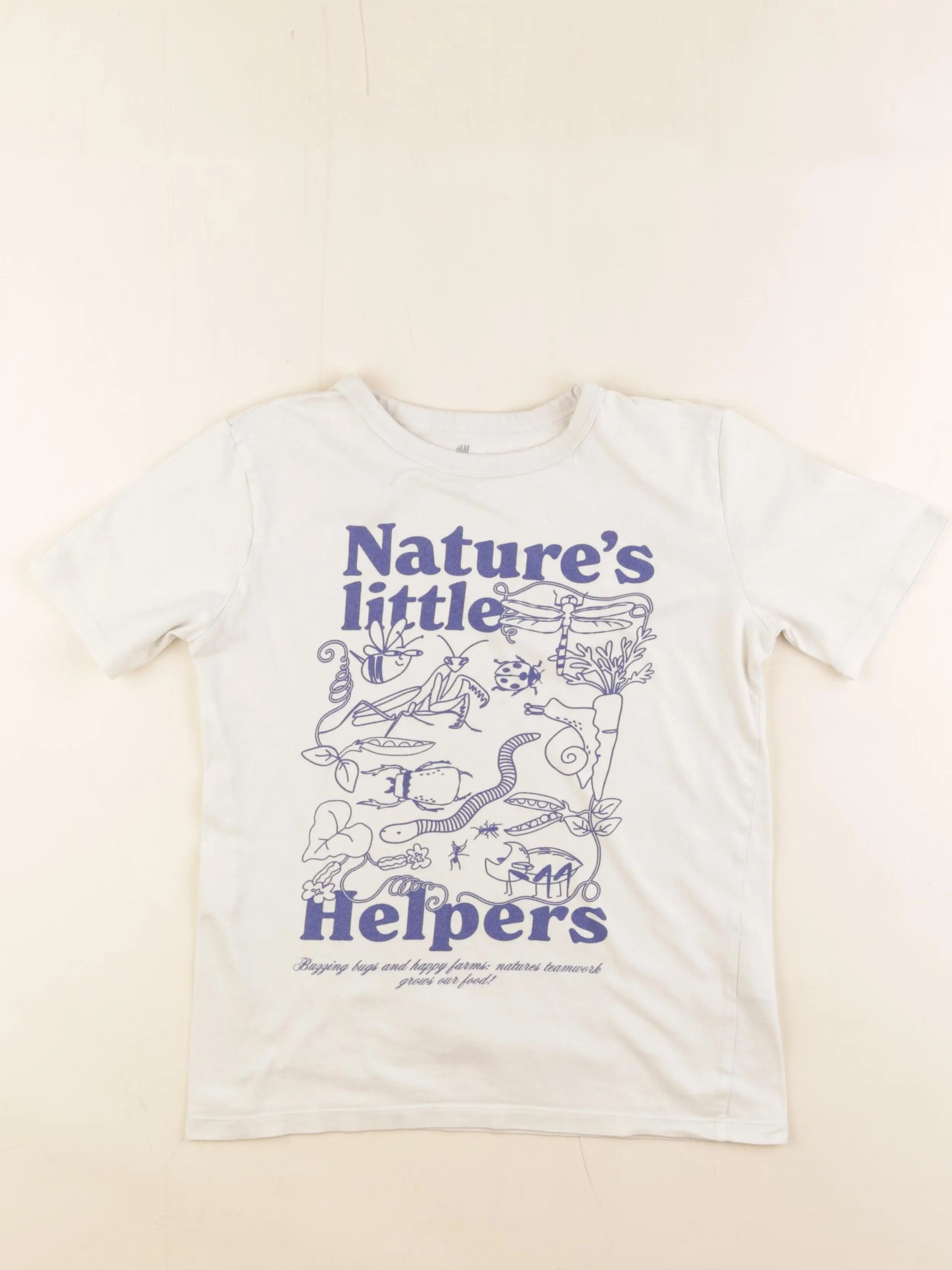 H&M - tee-shirt blanc - 8/10 ans