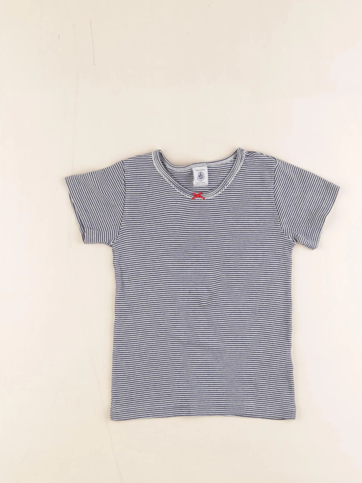 Petit Bateau - maillot de corps bleu - 5 ans