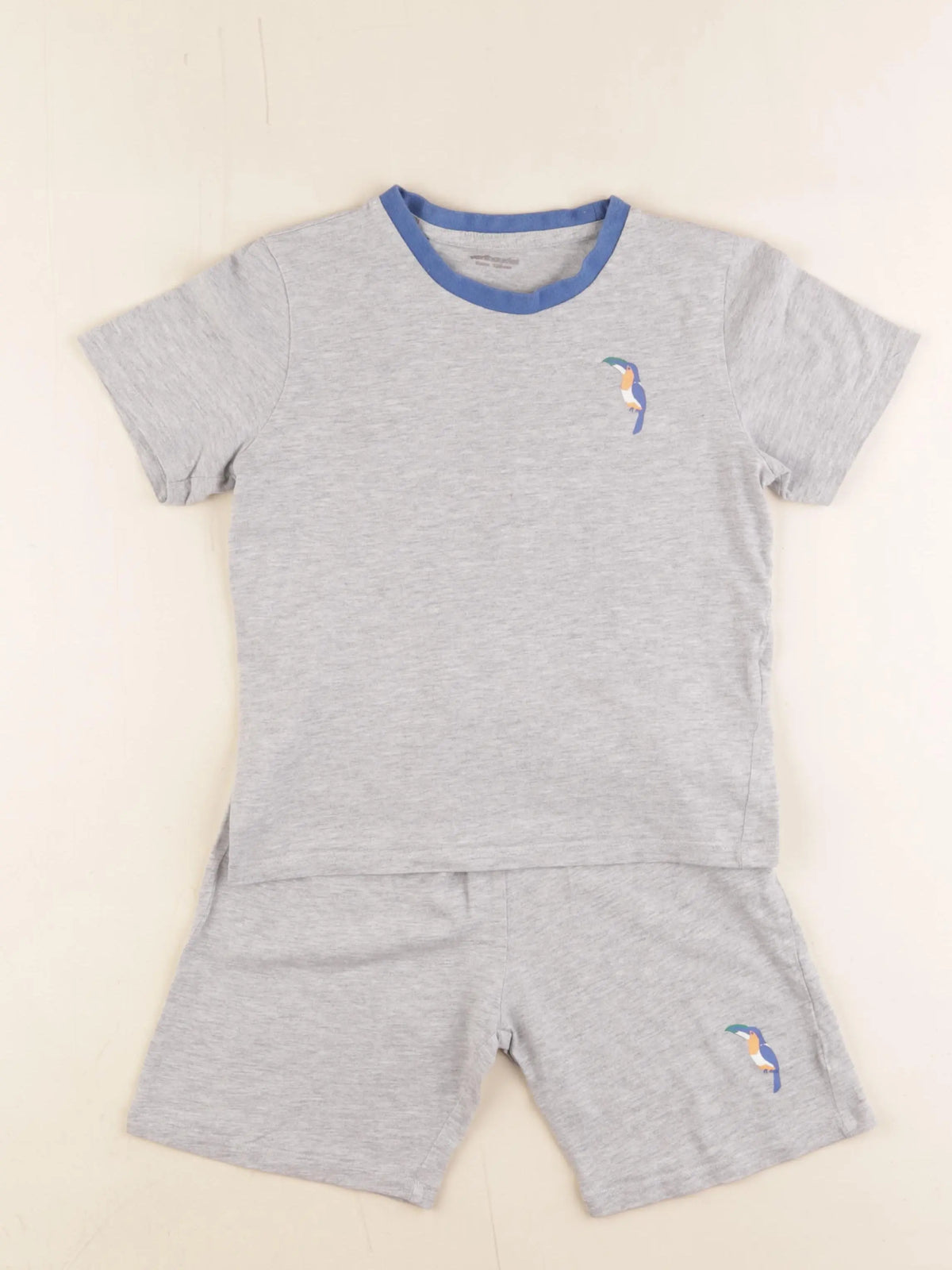 Vertbaudet - pyjama coton gris - 8 ans