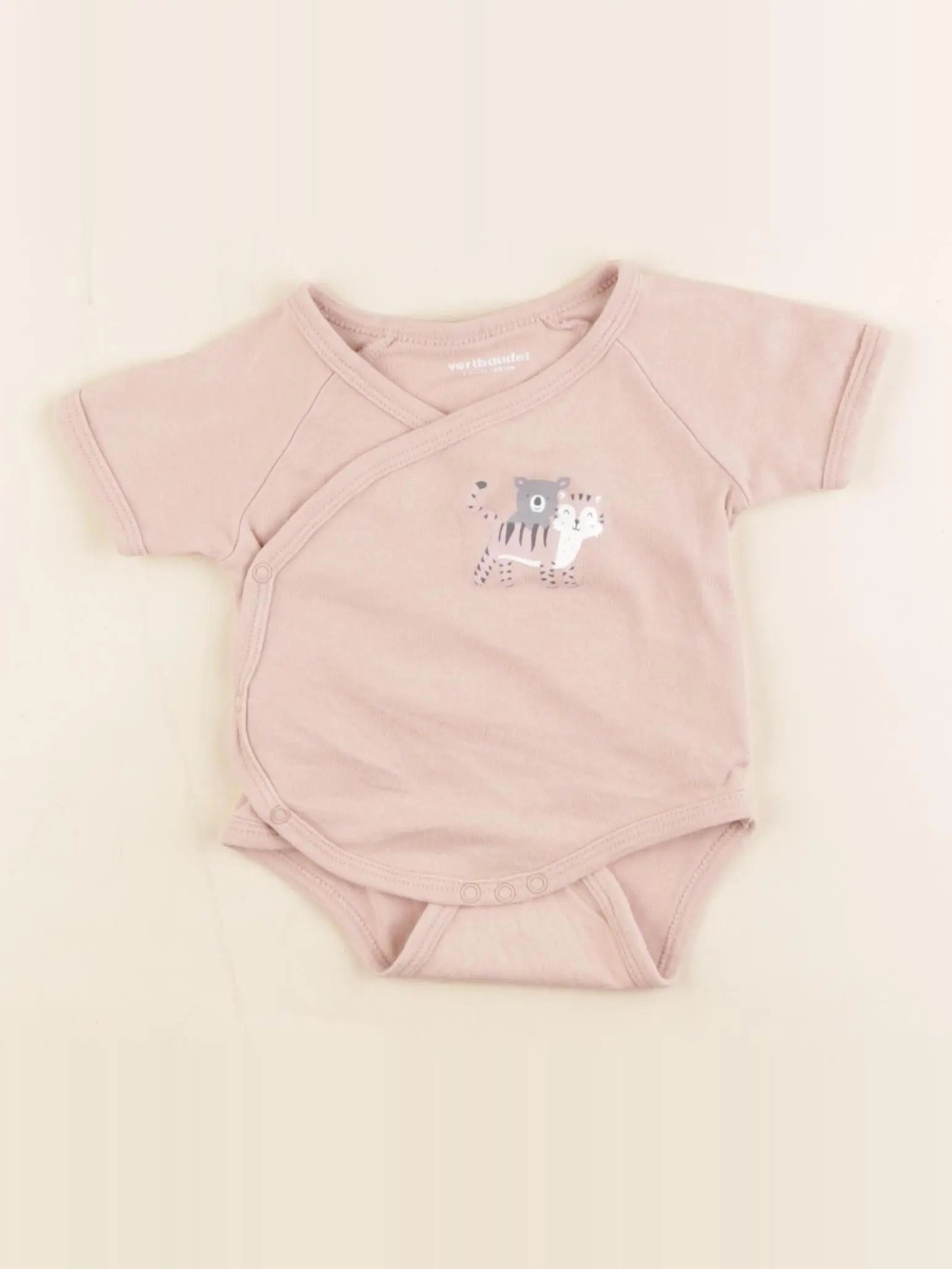 Vertbaudet - body rose - 3 mois