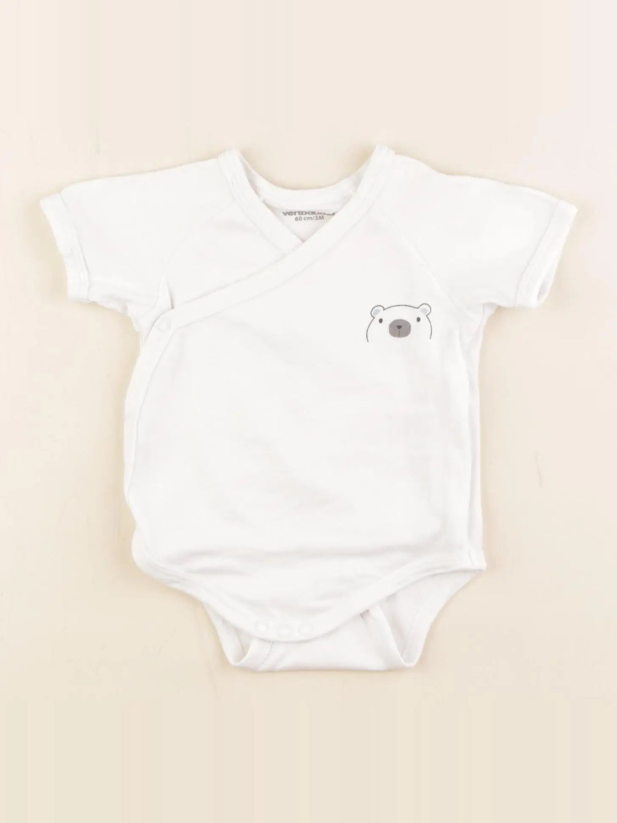 Vertbaudet - body blanc - 3 mois