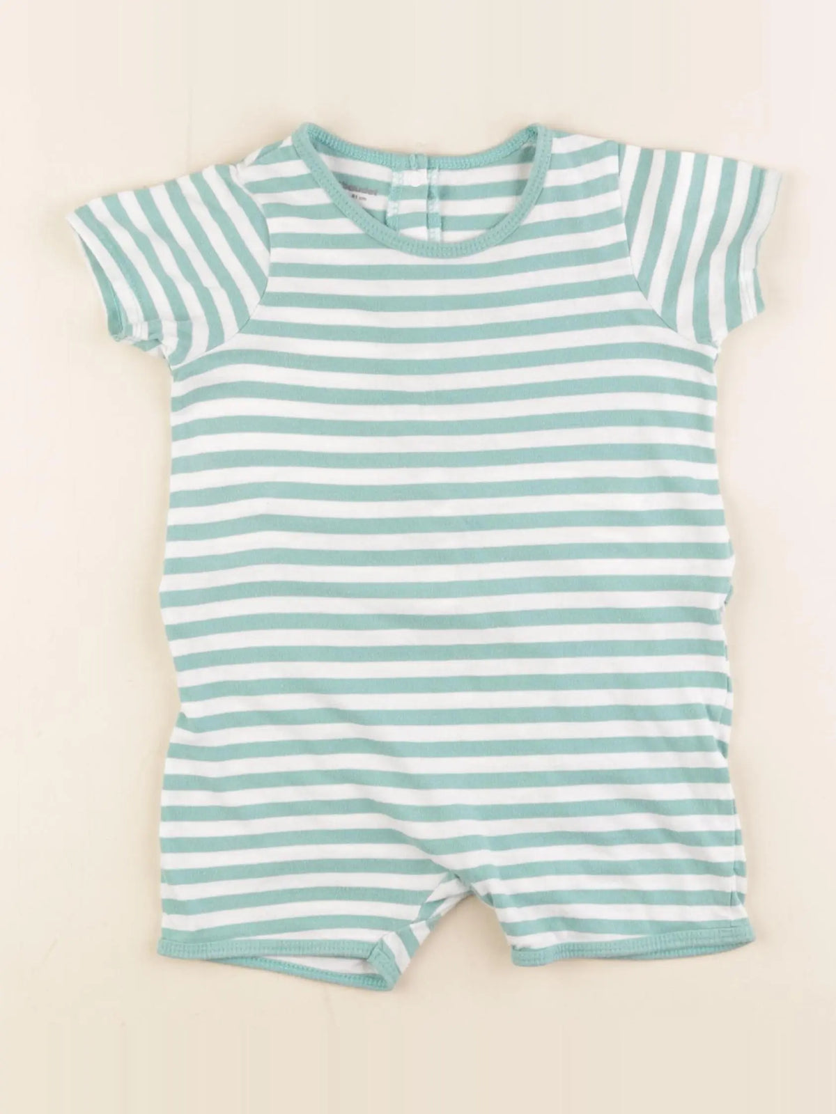 Vertbaudet - pyjama coton vert - 18 mois