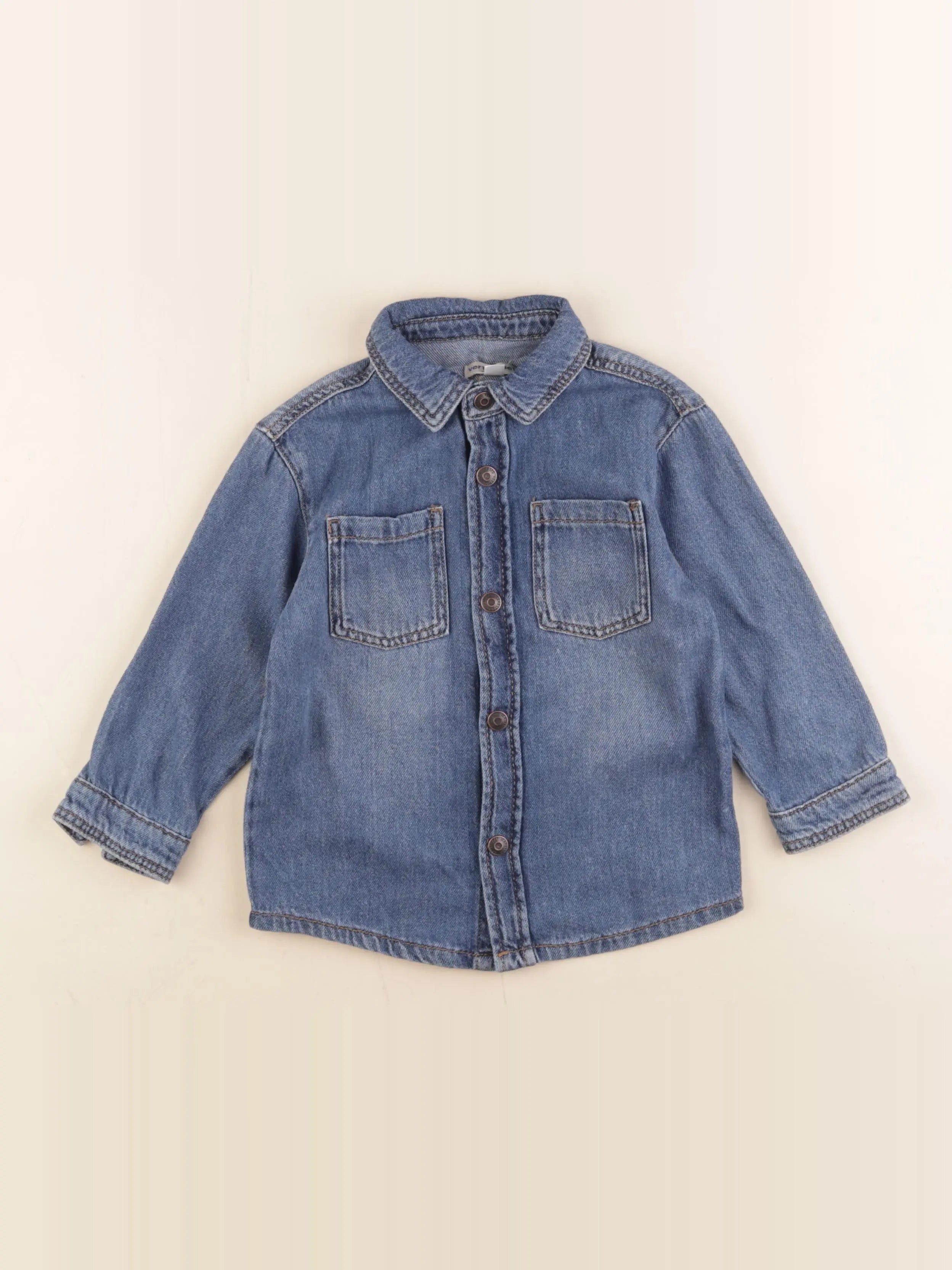 Vertbaudet - chemise bleu - 3 ans