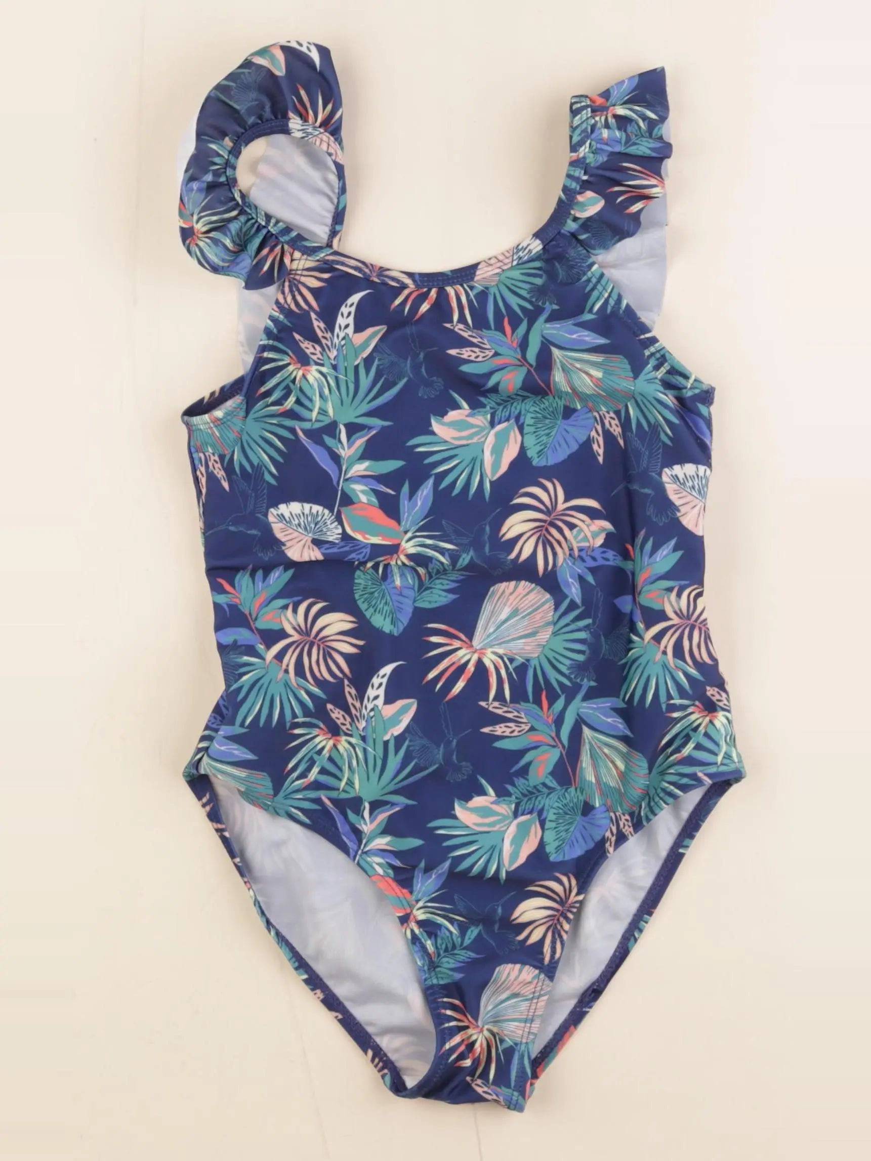 Vertbaudet - maillot de bain bleu - 8 ans