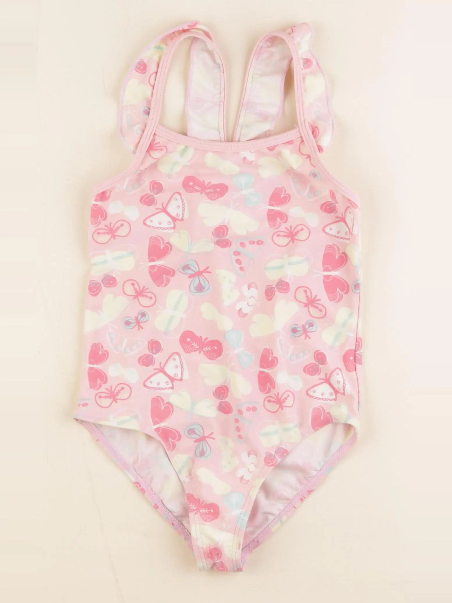 Vertbaudet - maillot de bain rose - 8 ans
