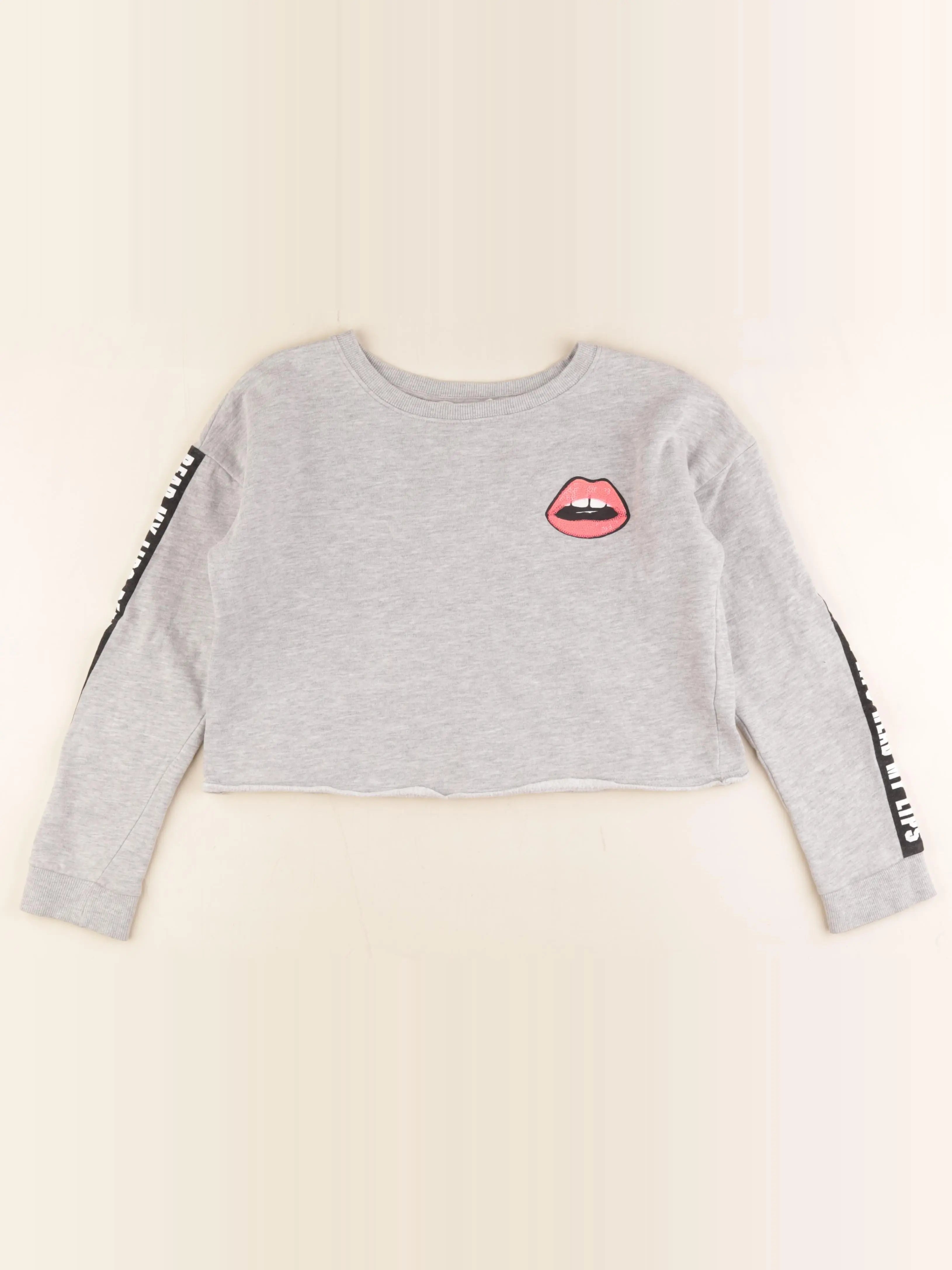H&M - sweat gris - 12/14 ans