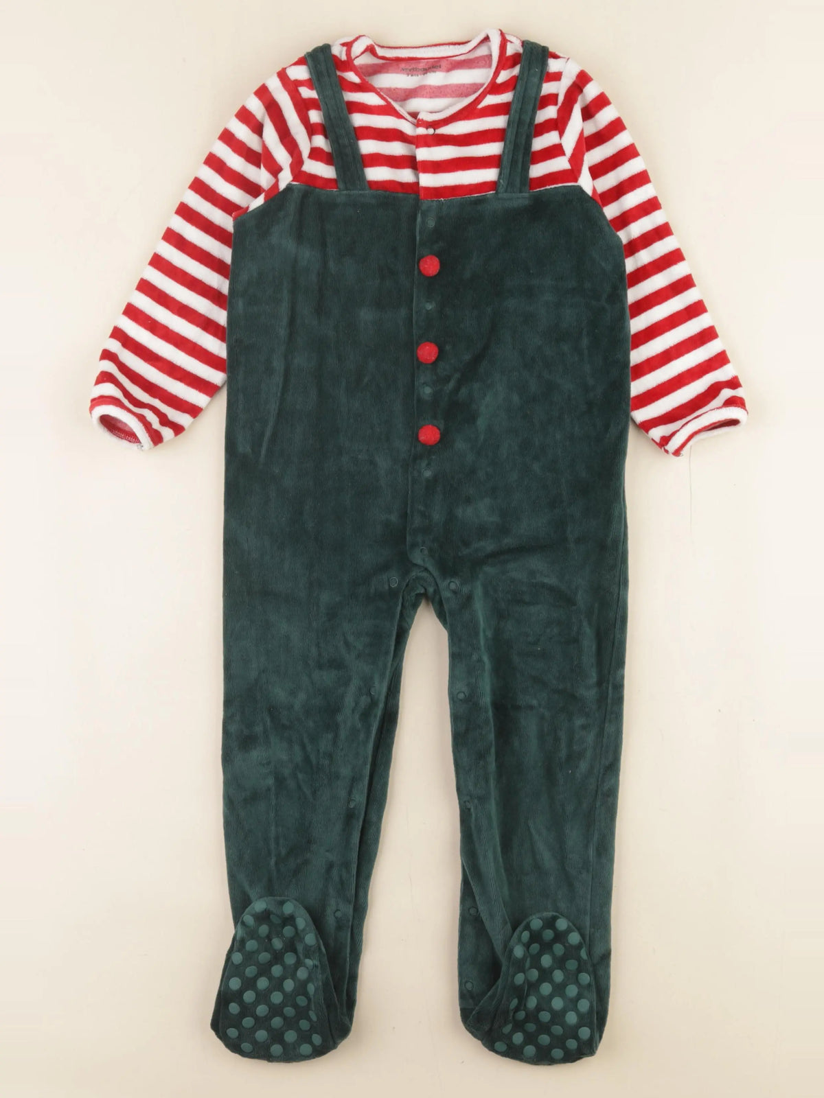 Vertbaudet - pyjama velours multicolore - 3 ans