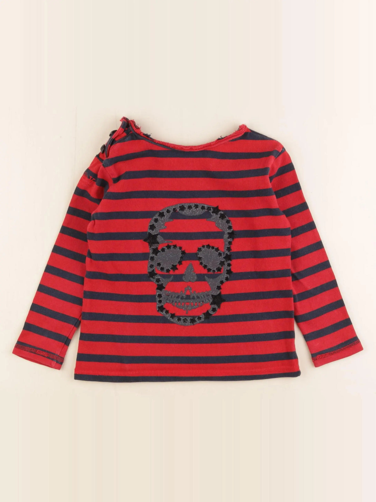 Zadig & Voltaire - pull imprimé au dos rouge - 14 ans