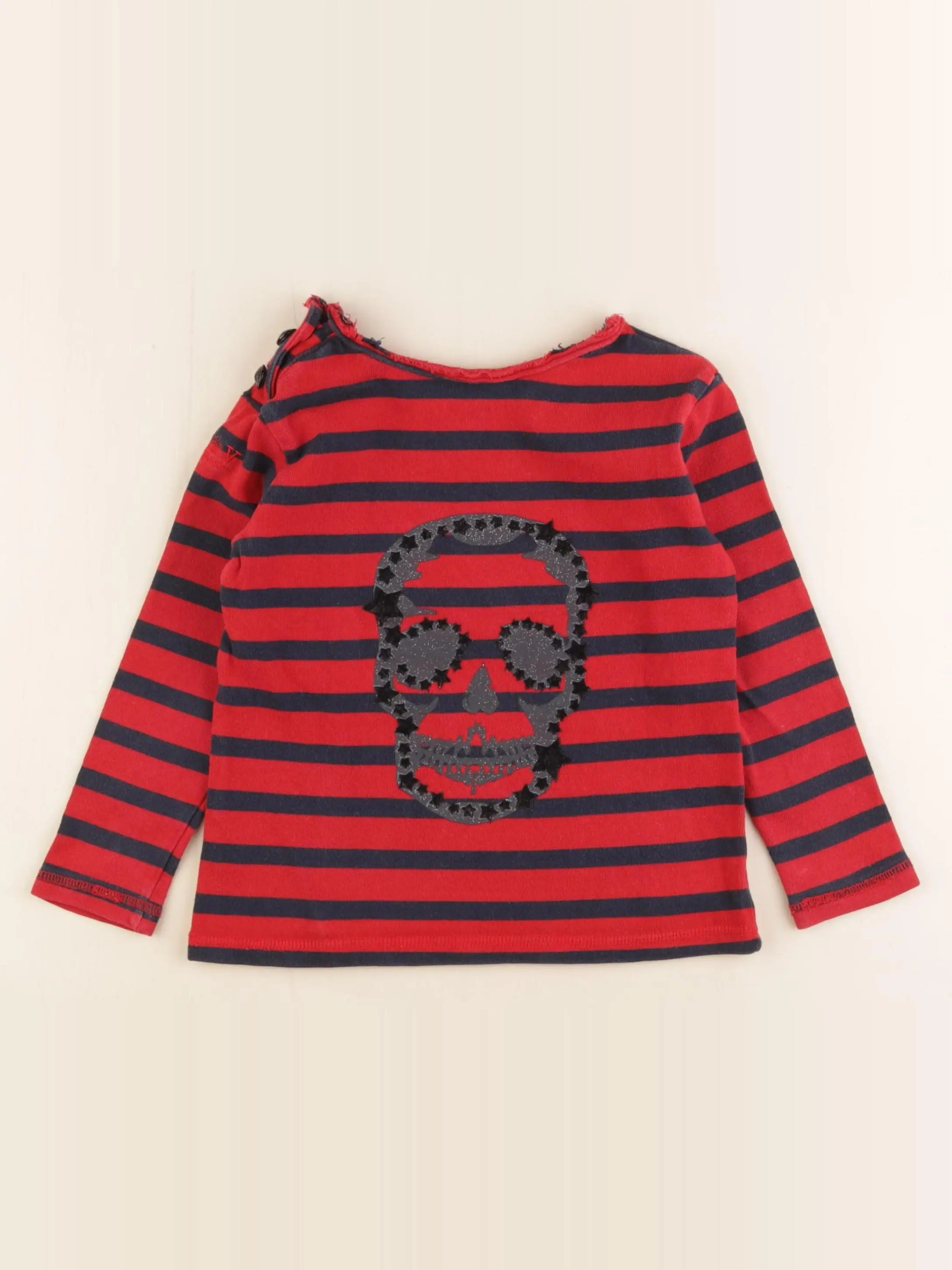 Zadig & Voltaire - pull imprimé au dos rouge - 14 ans