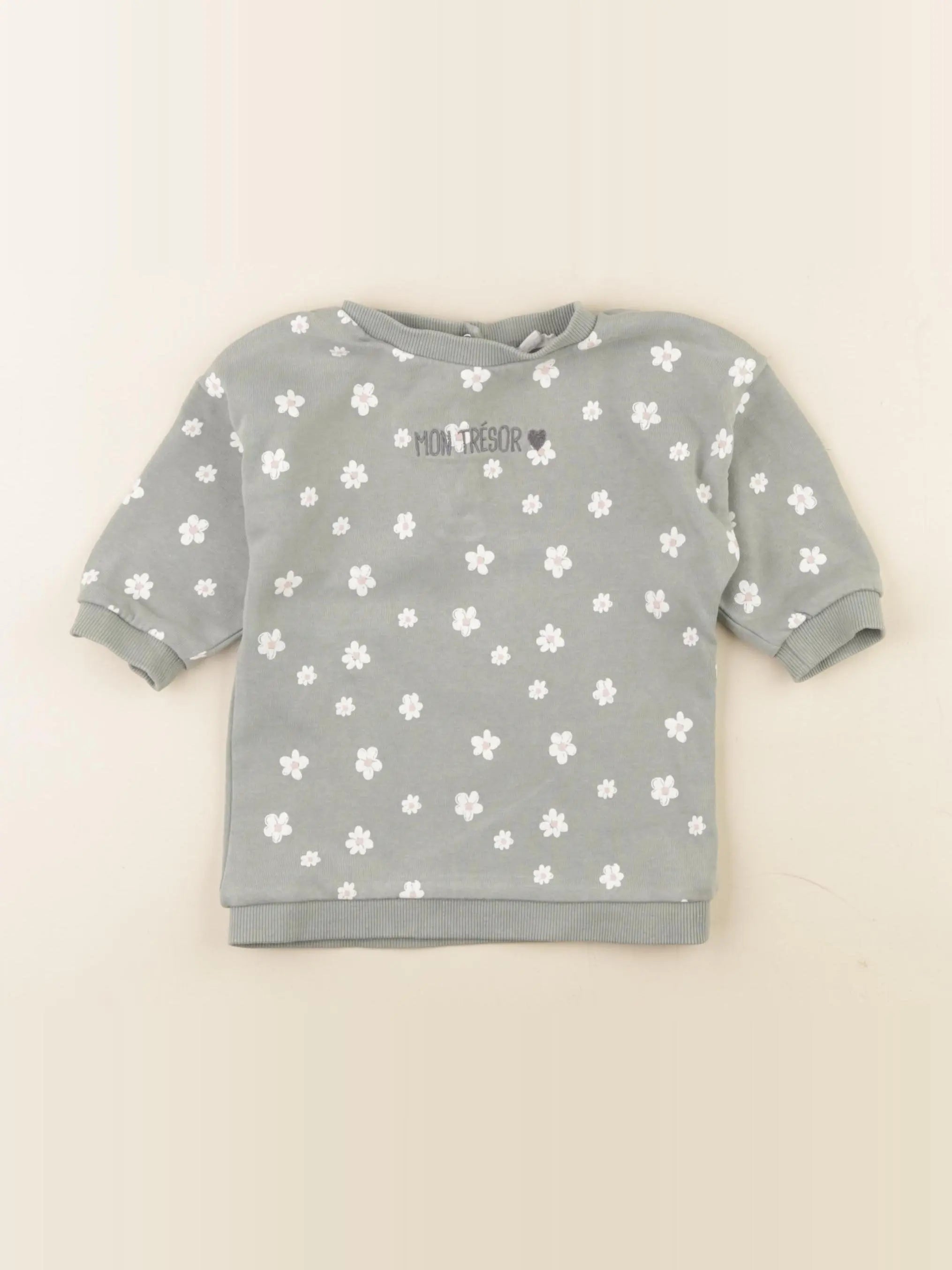 Vertbaudet - robe vert - 9 mois