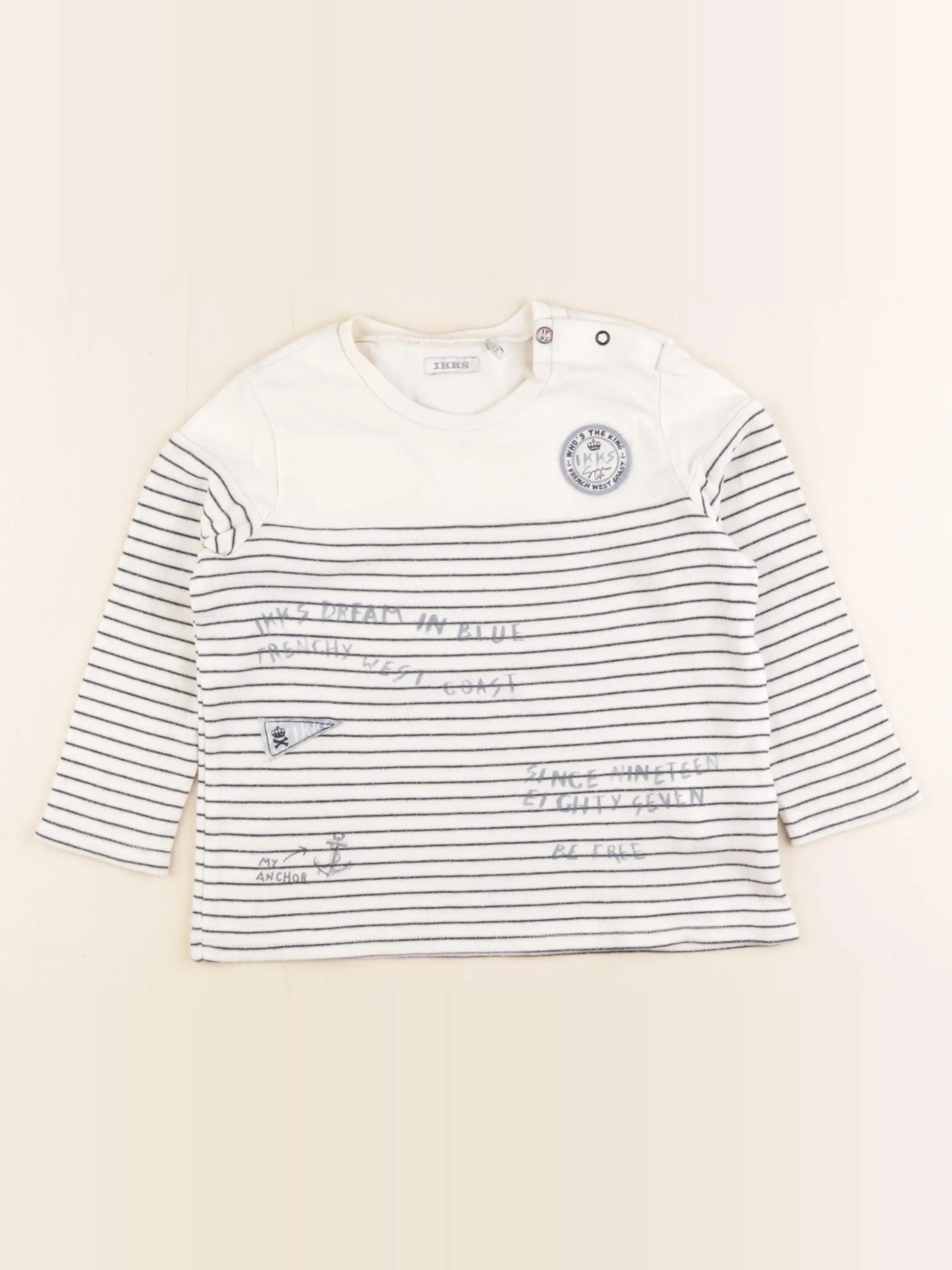 IKKS - tee-shirt beige - 3 ans