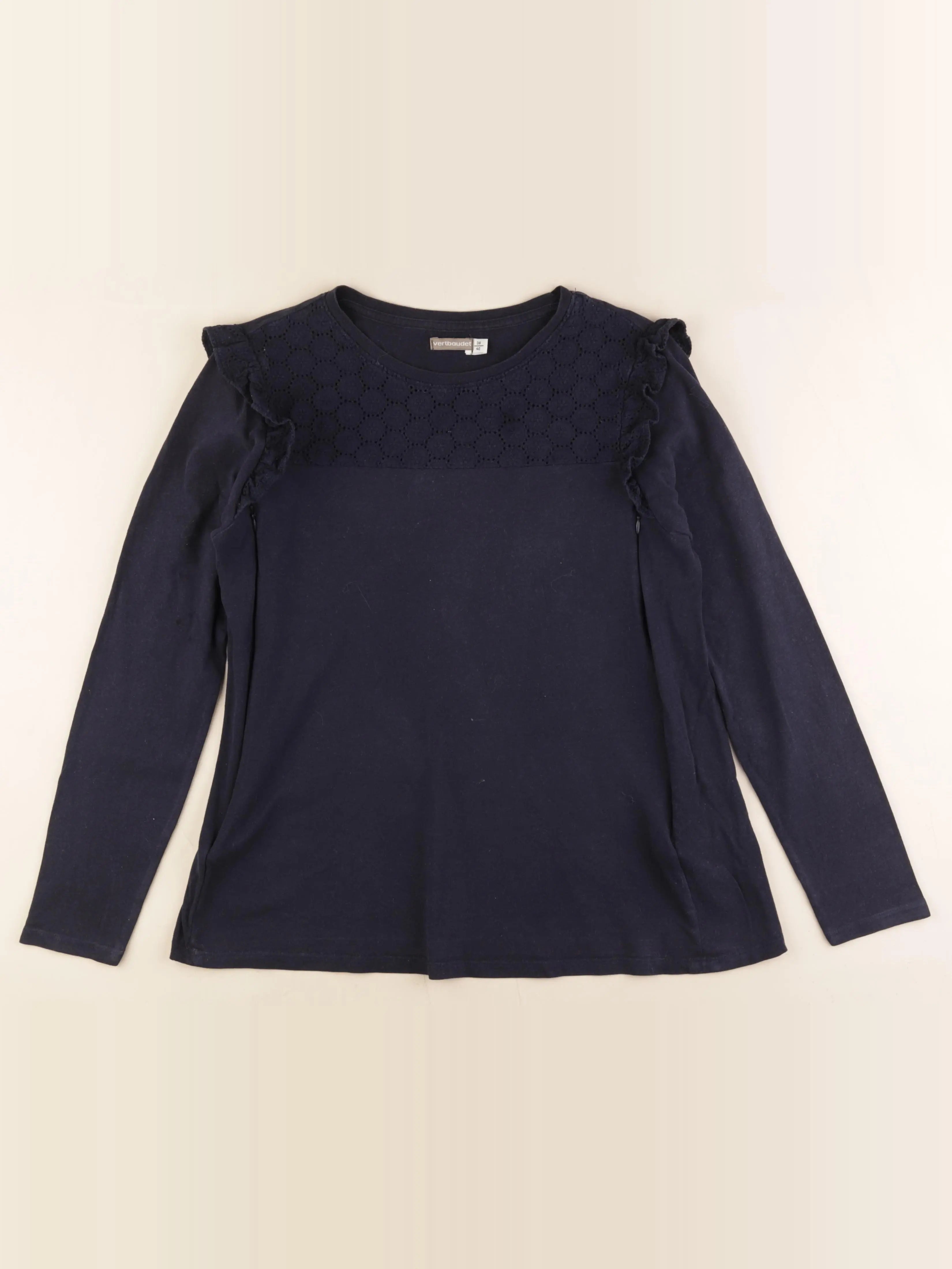 Vertbaudet - tee-shirt grossesse bleu - 38 à 40