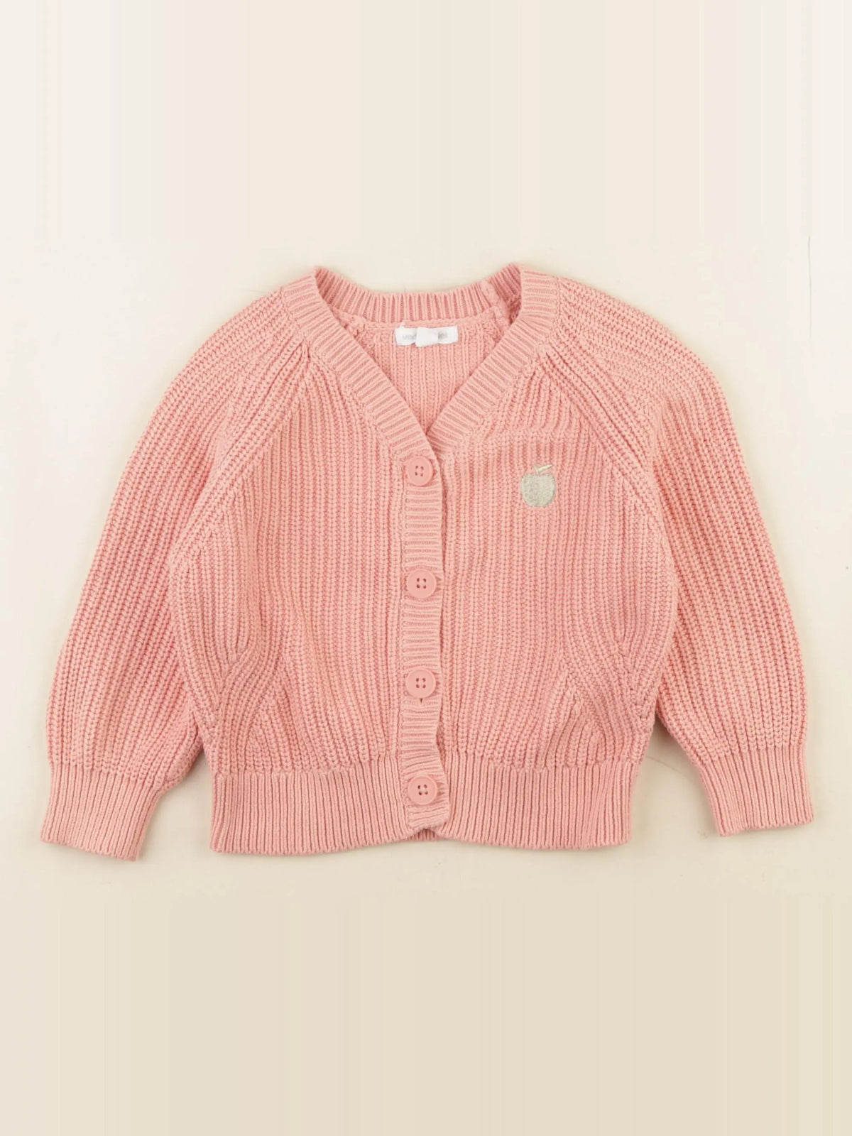 Vertbaudet - gilet rose - 3 ans