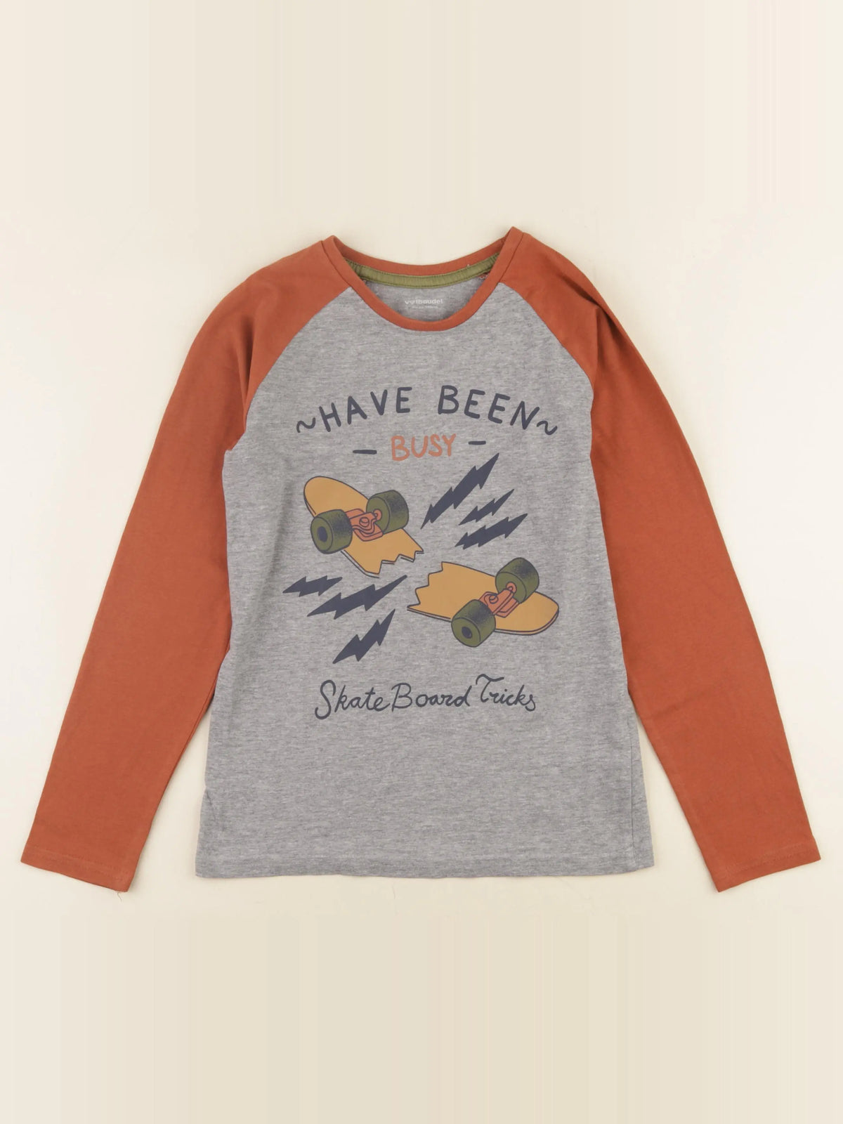 Vertbaudet - tee-shirt gris - 10 ans