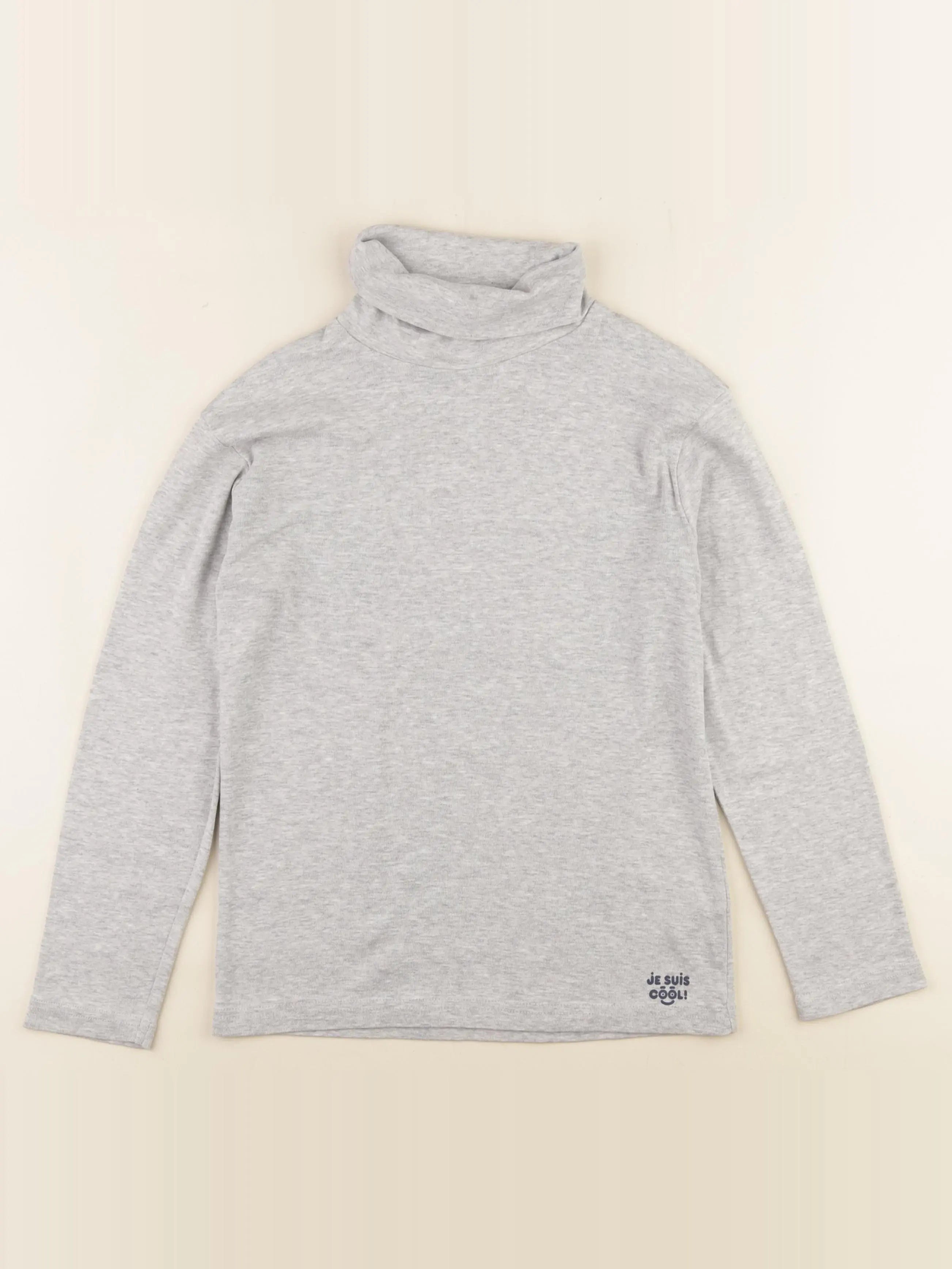 Vertbaudet - sous-pull gris - 10 ans