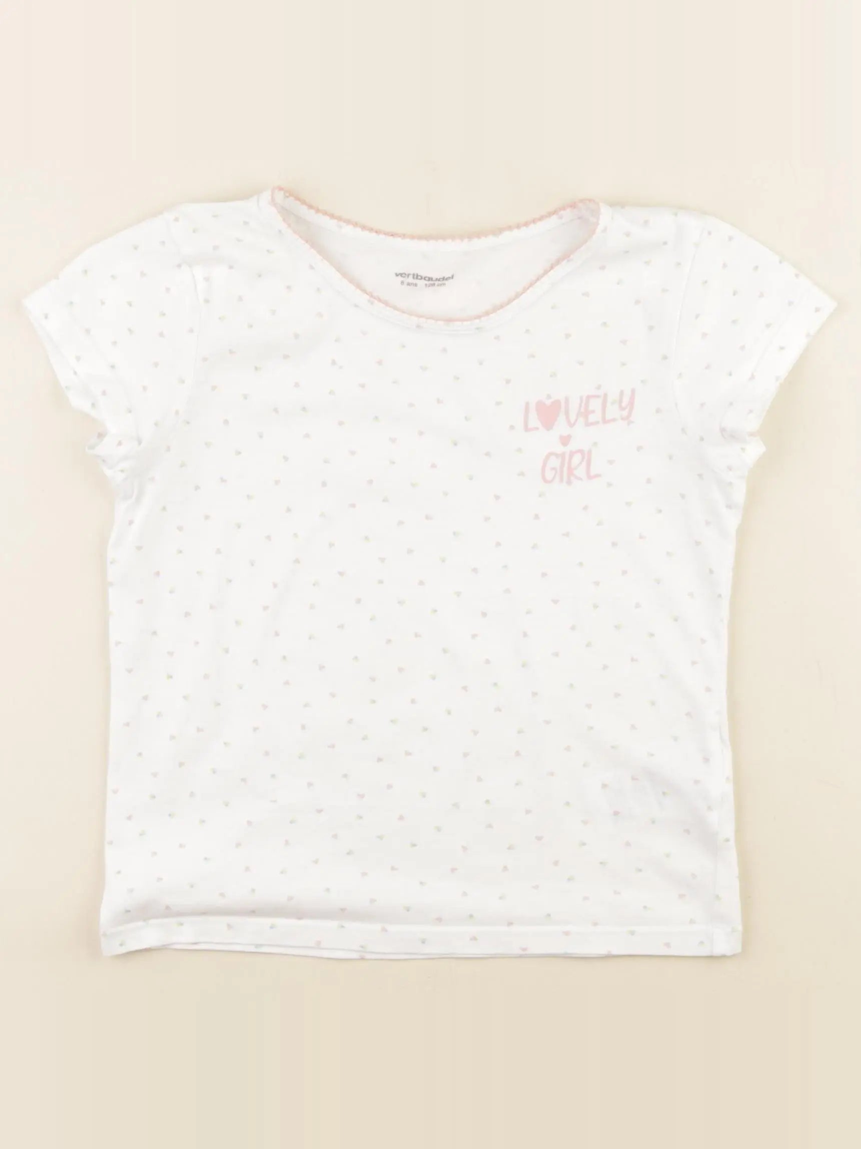 Vertbaudet - maillot de corps blanc - 8 ans