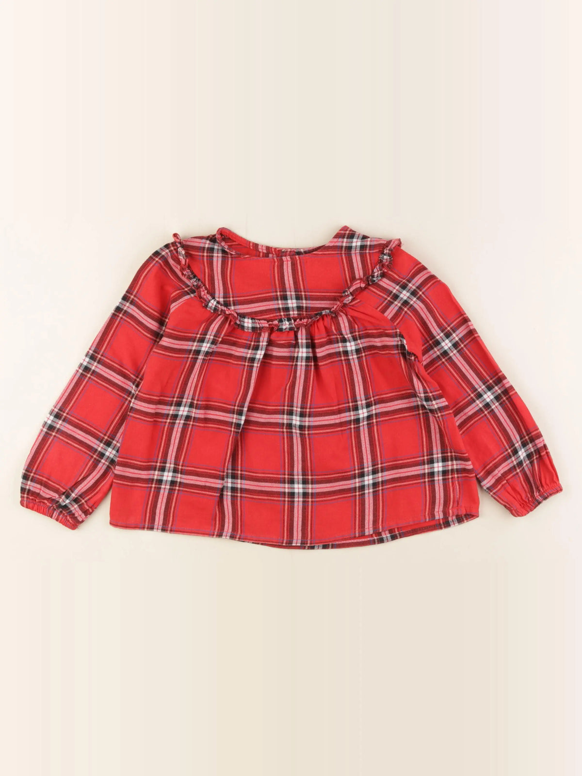 Vertbaudet - blouse rouge - 4 ans