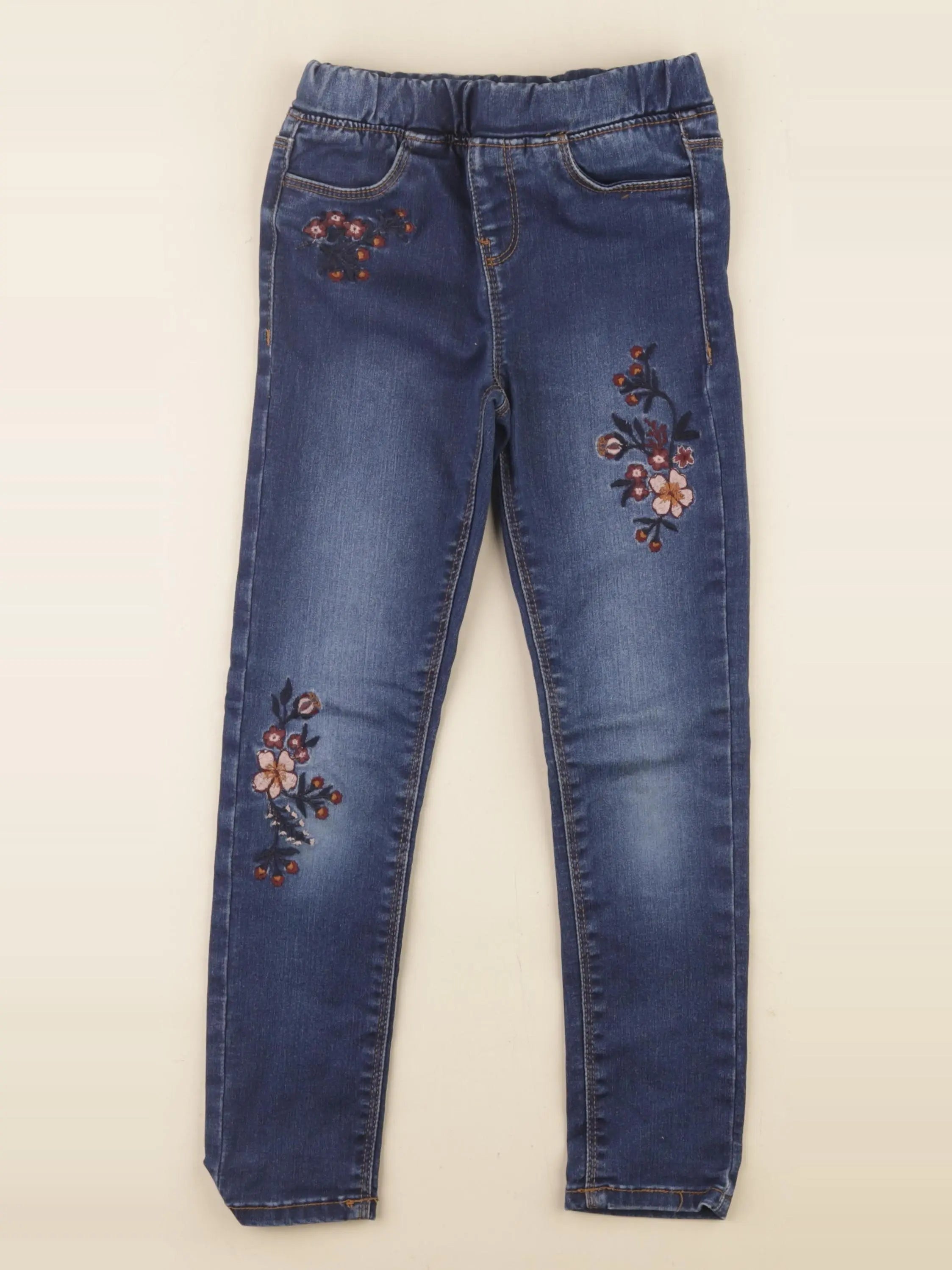 Vertbaudet - jegging bleu - 7 ans