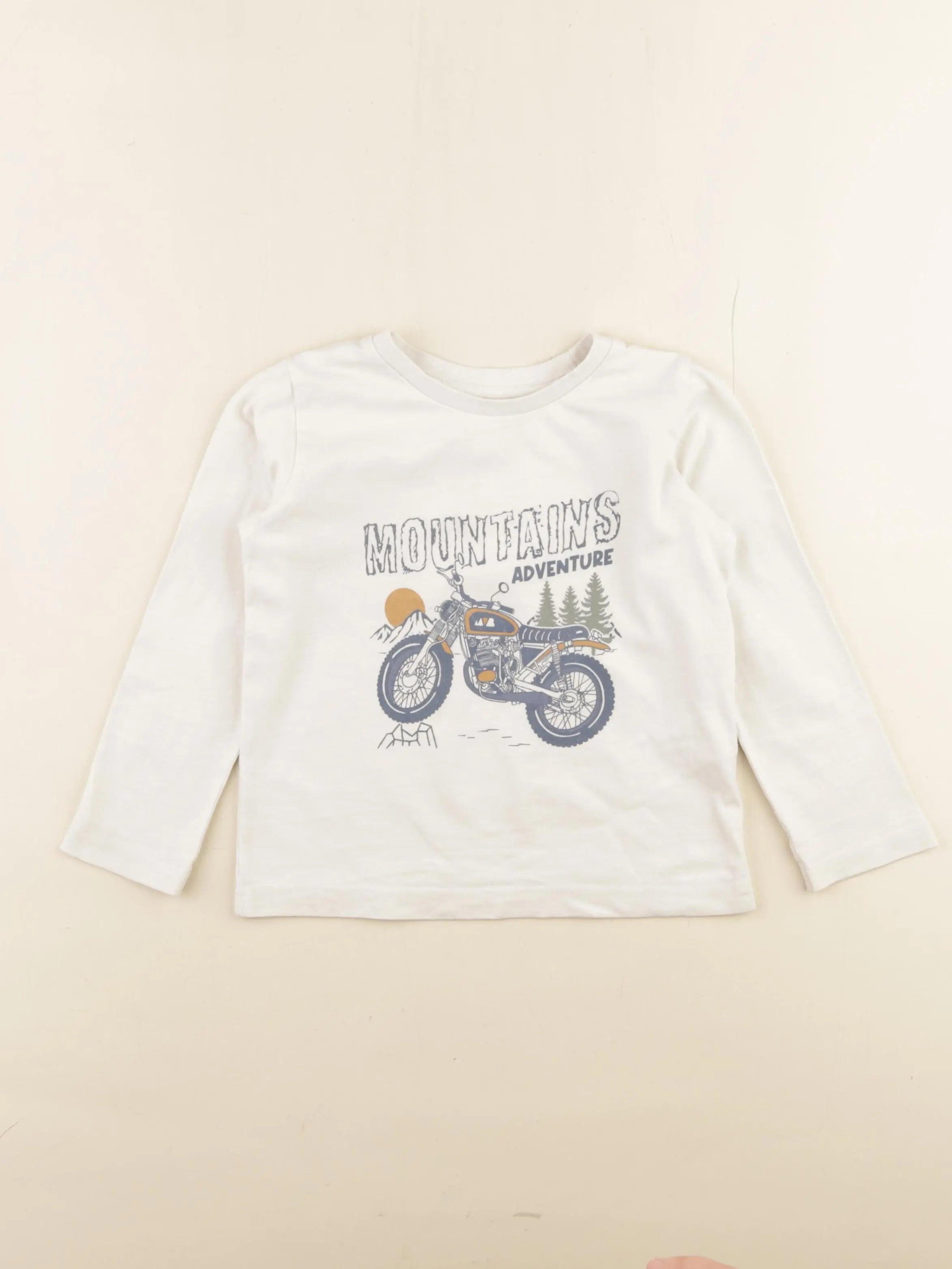 Vertbaudet - tee-shirt beige - 3 ans