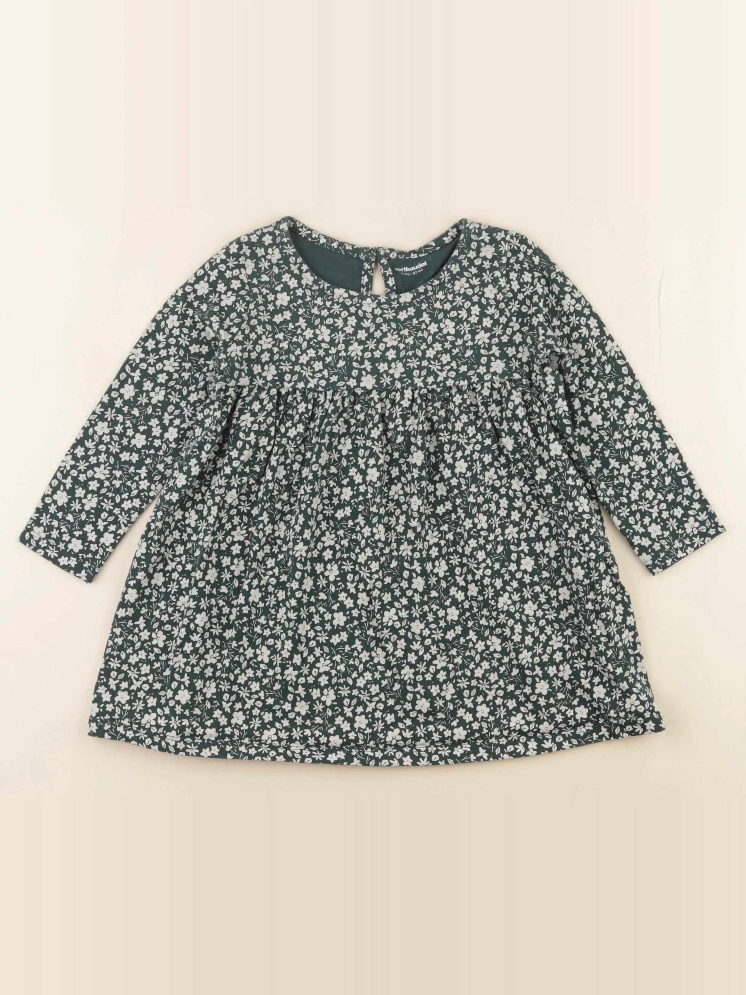 Vertbaudet - robe vert - 3 ans