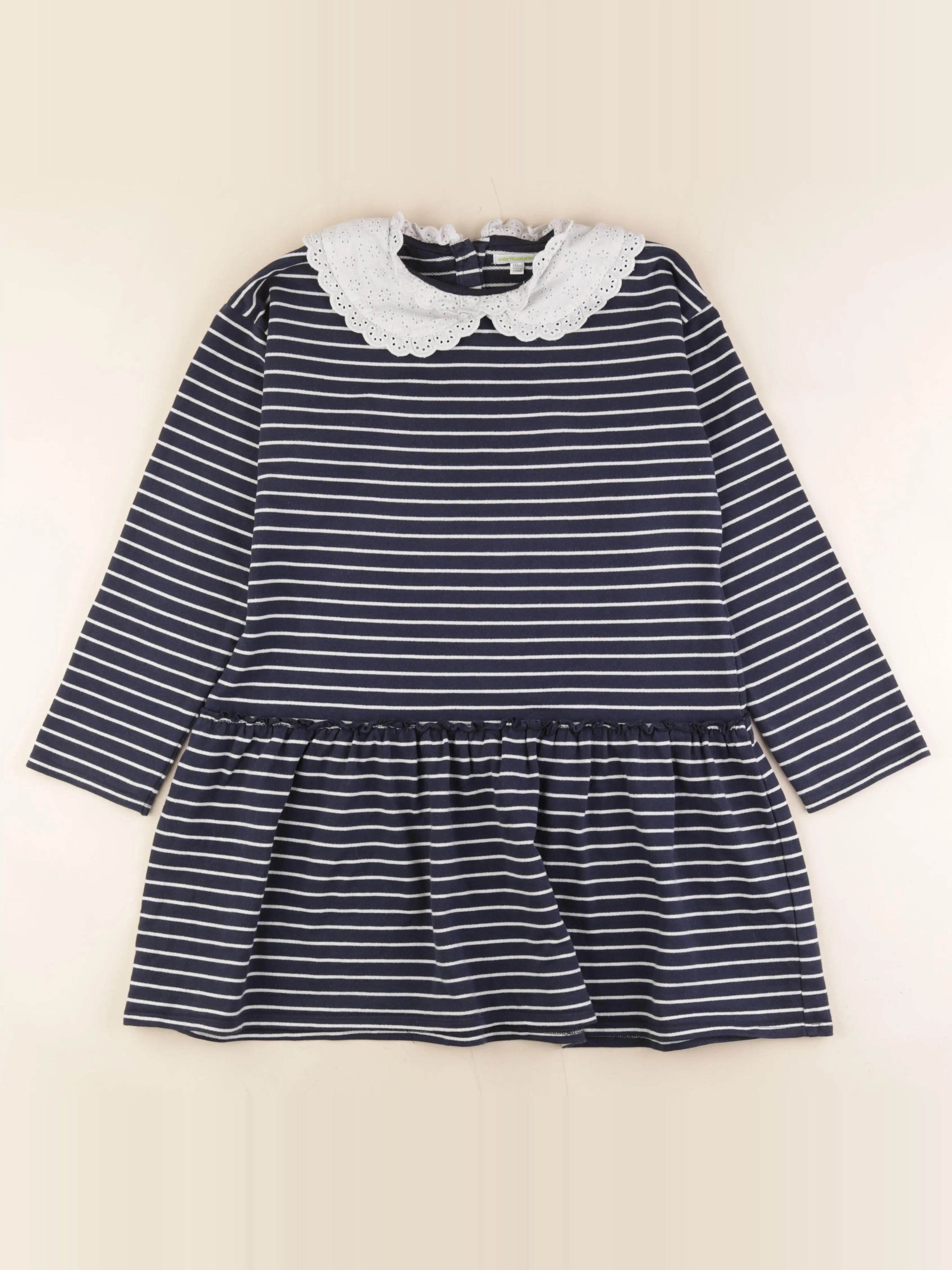 Vertbaudet - robe blanc, bleu - 12 ans