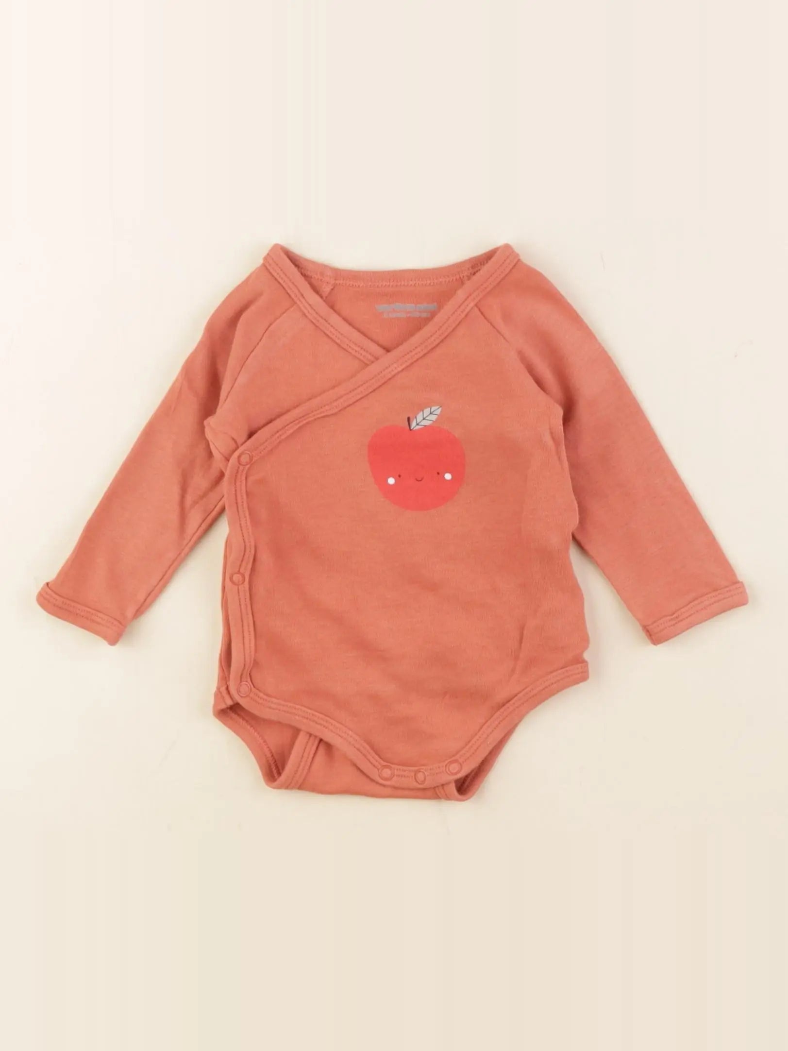 Vertbaudet - body rouge - 3 mois