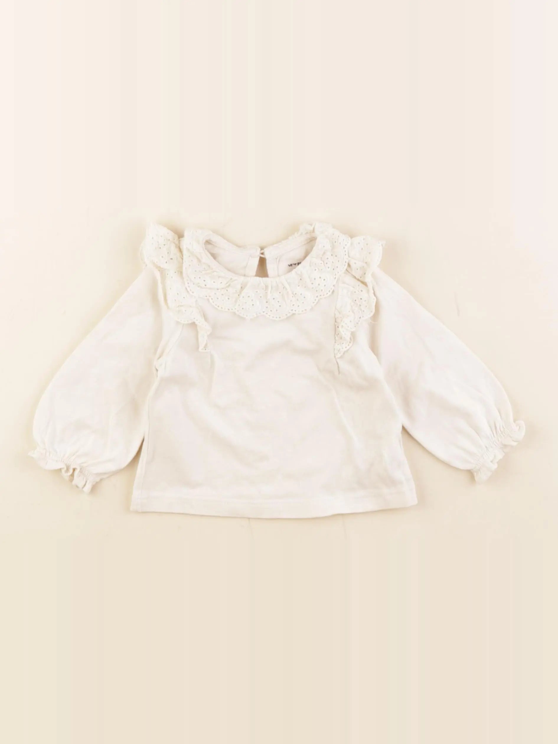 Vertbaudet - tee-shirt beige - 3 mois