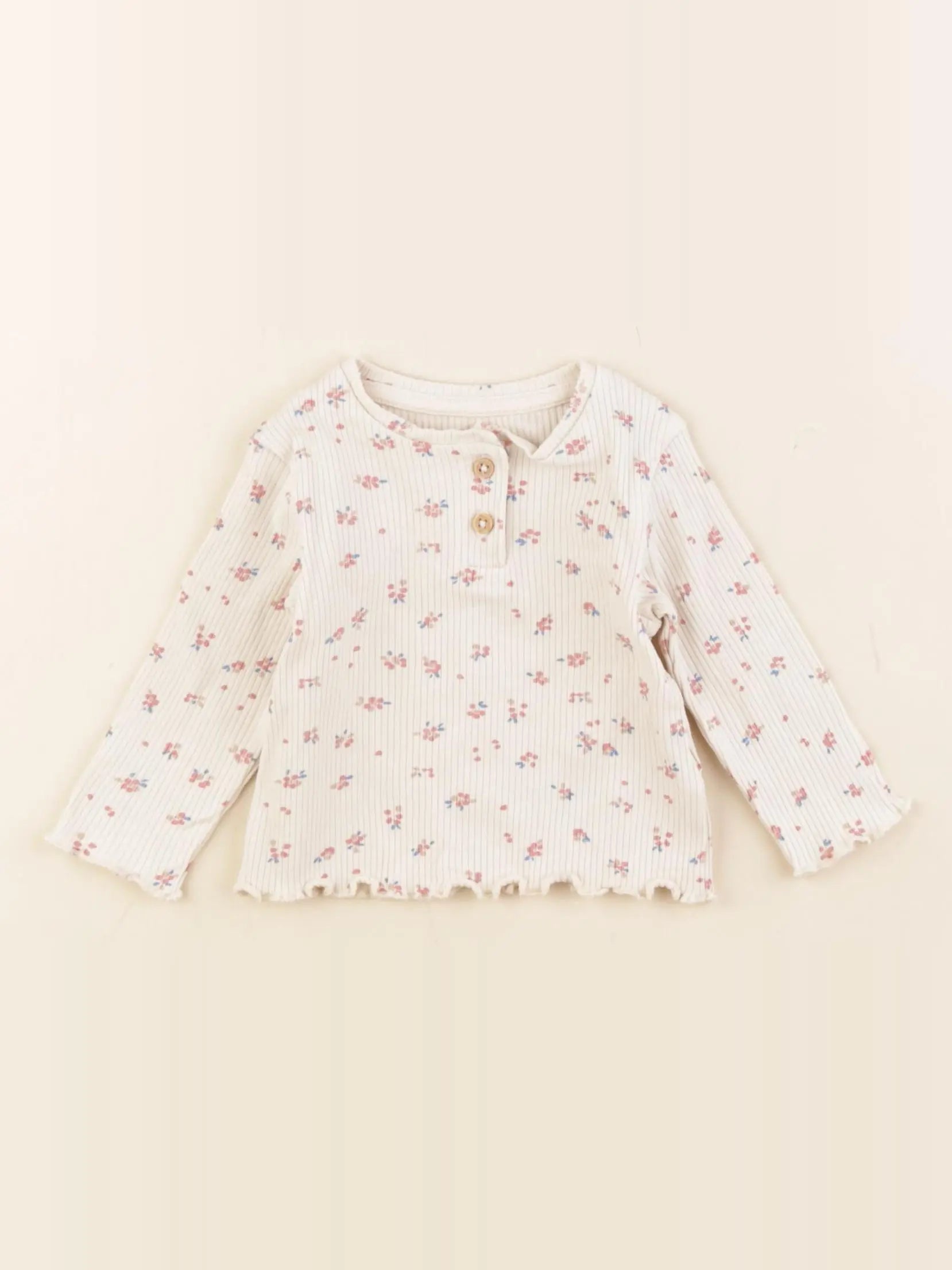 Vertbaudet - tee-shirt beige - 3 mois