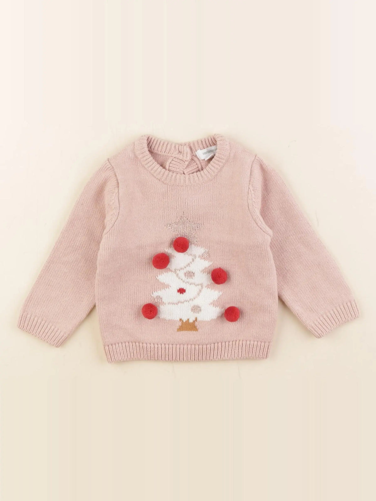 Vertbaudet - pull rose - 9 mois