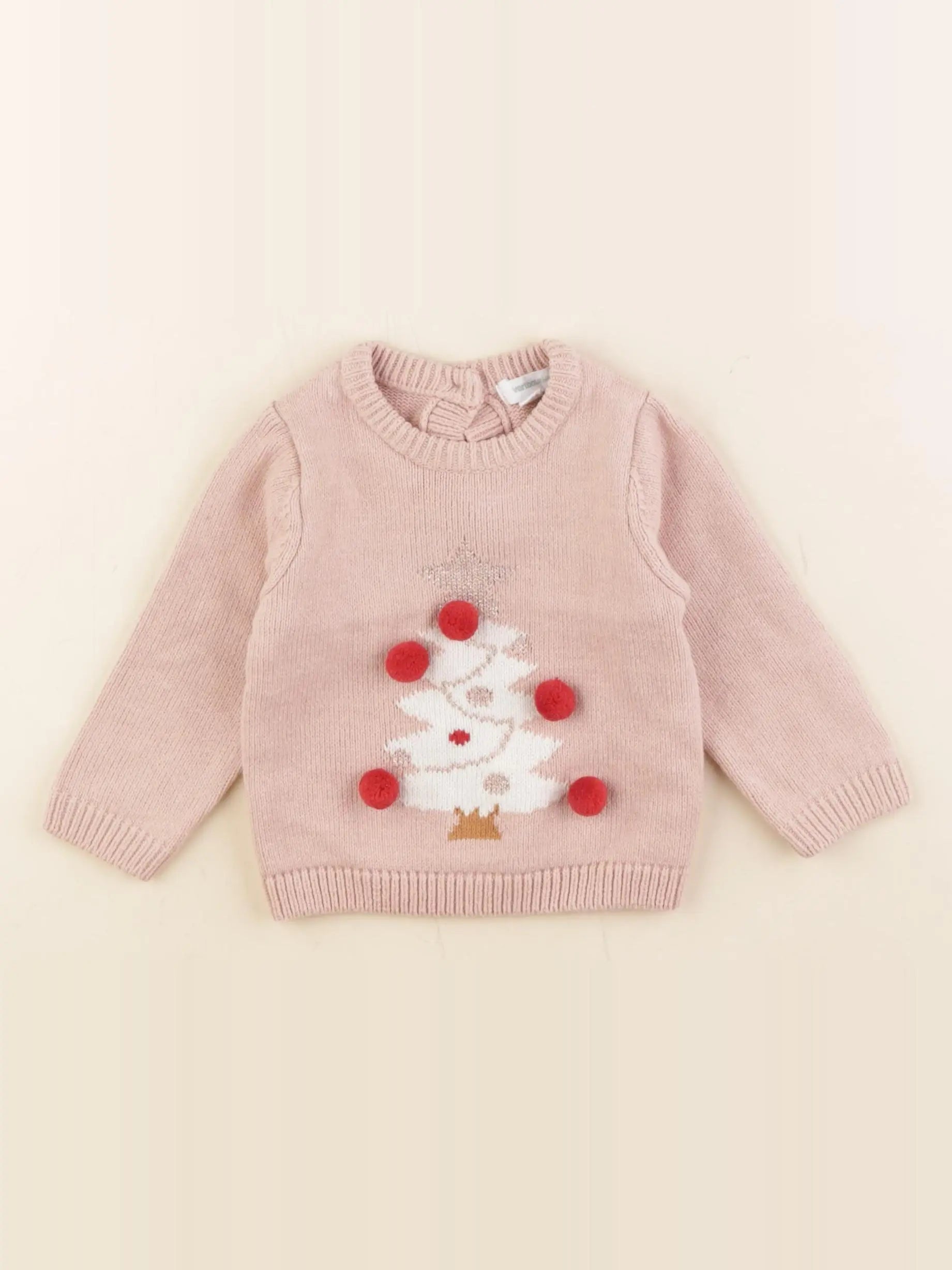 Vertbaudet - pull rose - 9 mois