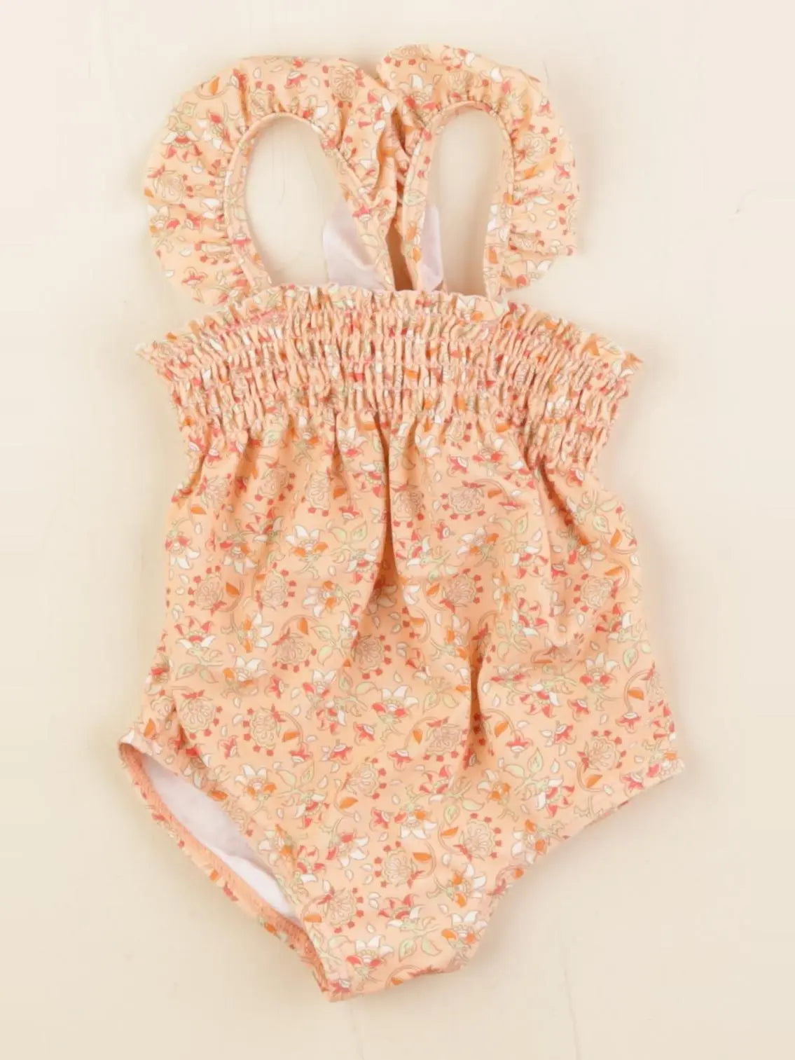 Vertbaudet - maillot de bain orange - 6 mois