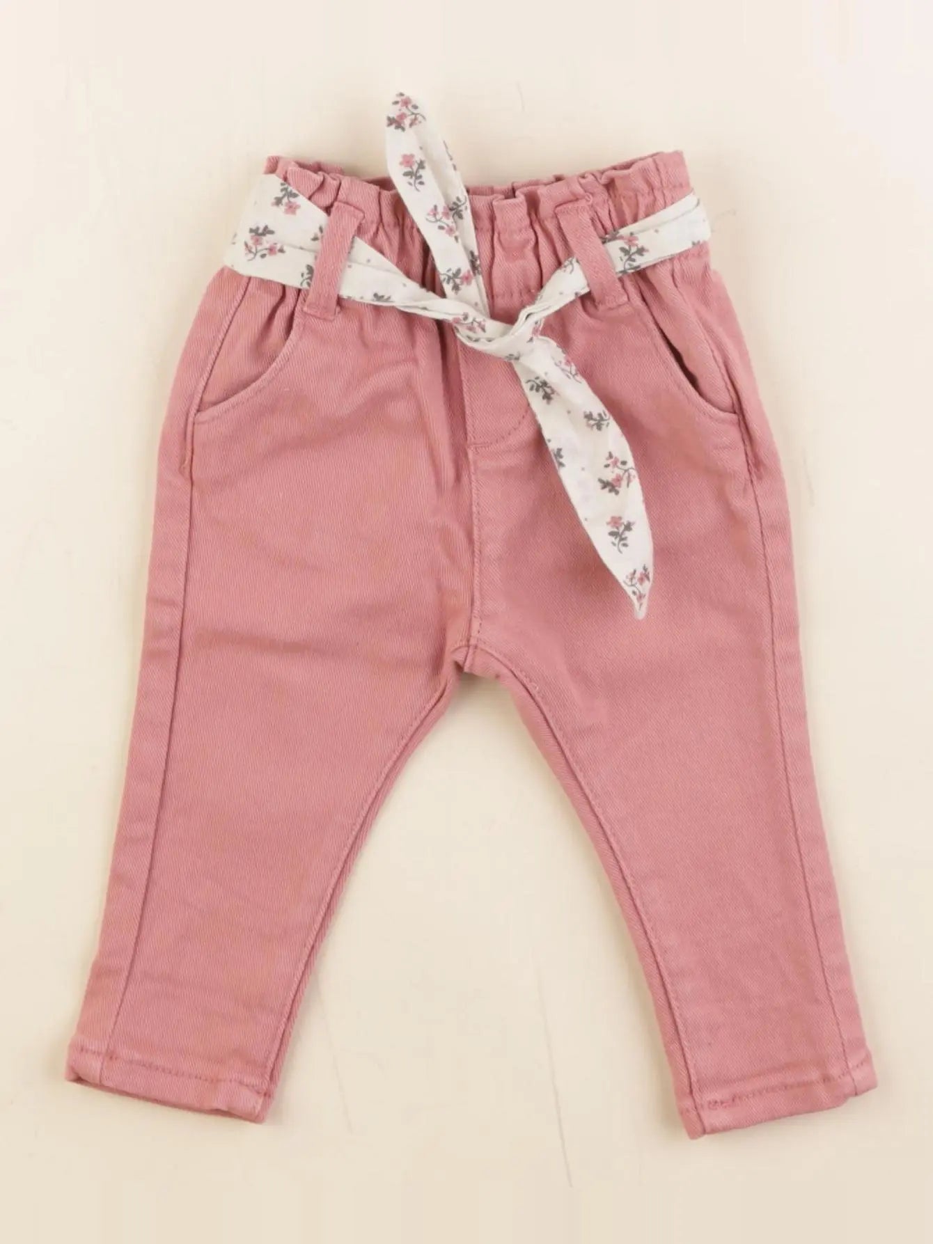Vertbaudet - pantalon rose - 3 mois