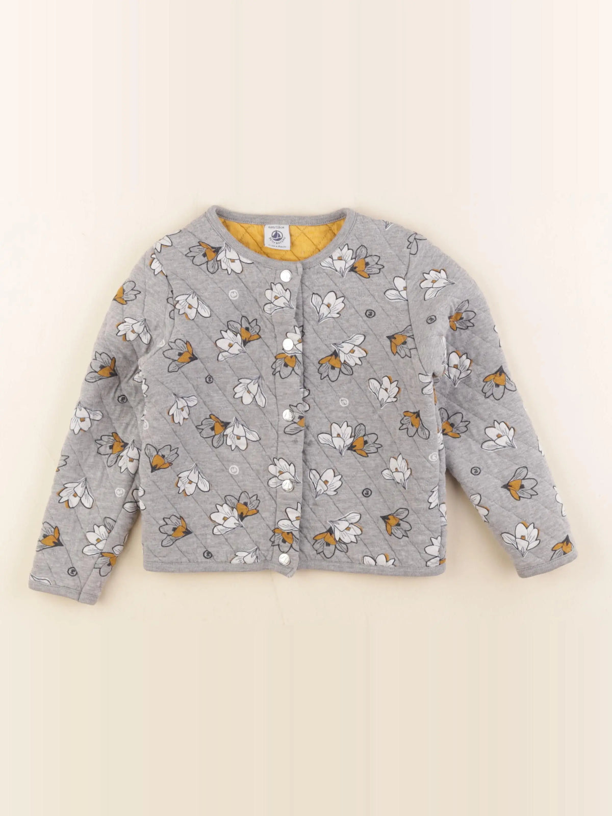 Petit Bateau - sweat gris - 6 ans